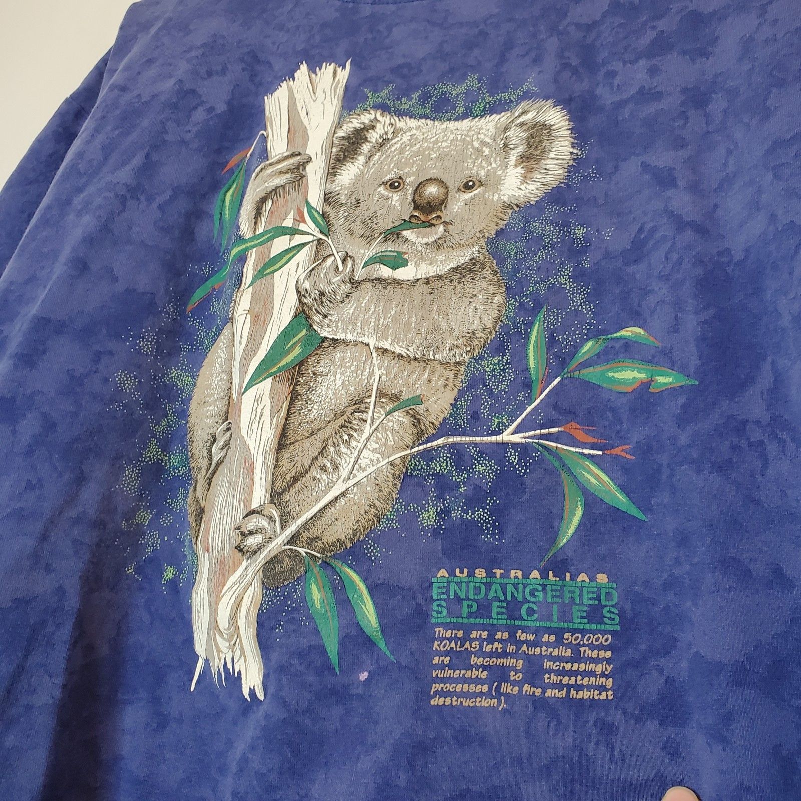 Vintage Vintage 90s Koala Tye Dye Graphic Shirt Purple Size XL Size US XL / EU 56 / 4 - 3 Thumbnail