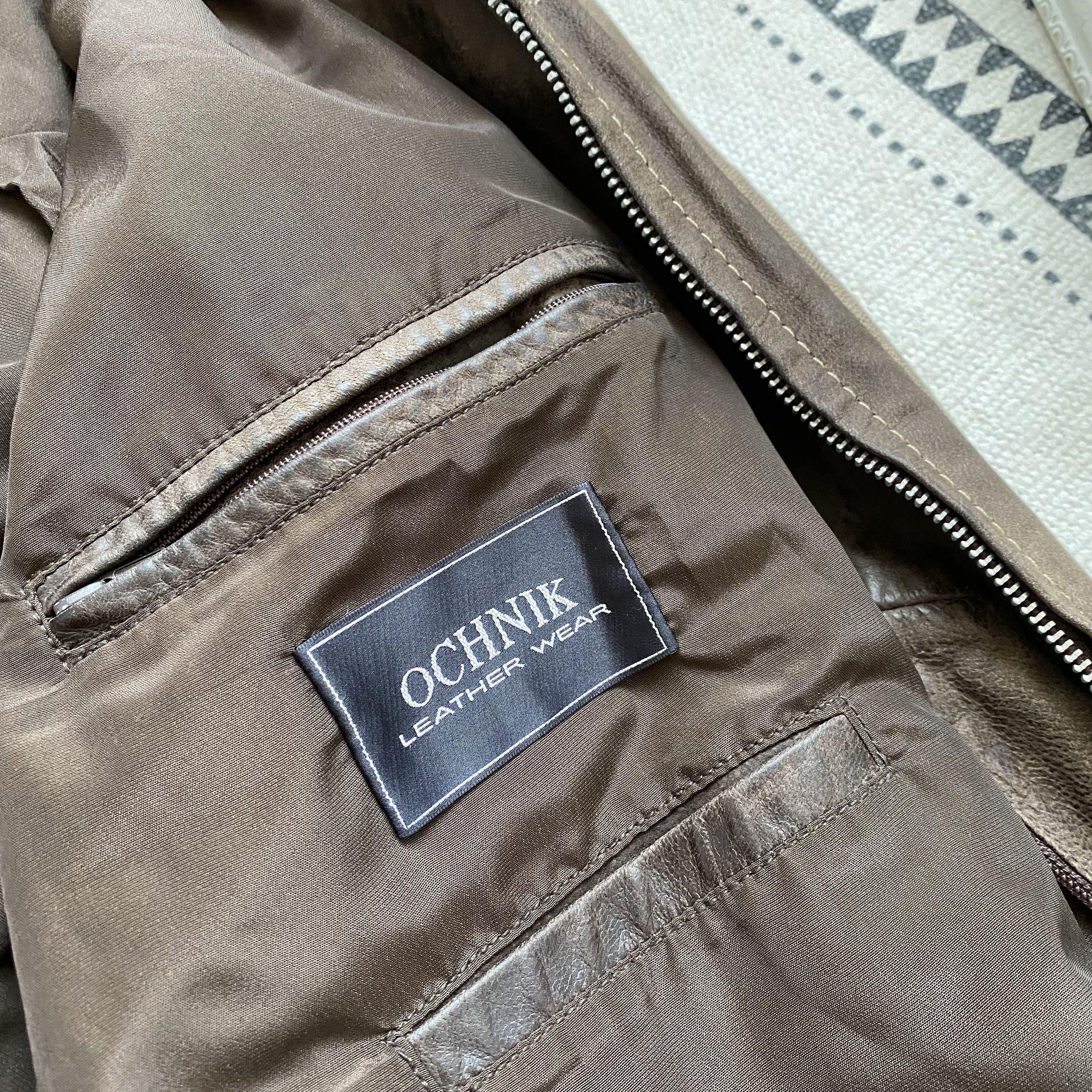 Genuine Leather Vintage Real leather jacket brown American Marlboro Style Size US XL / EU 56 / 4 - 9 Thumbnail