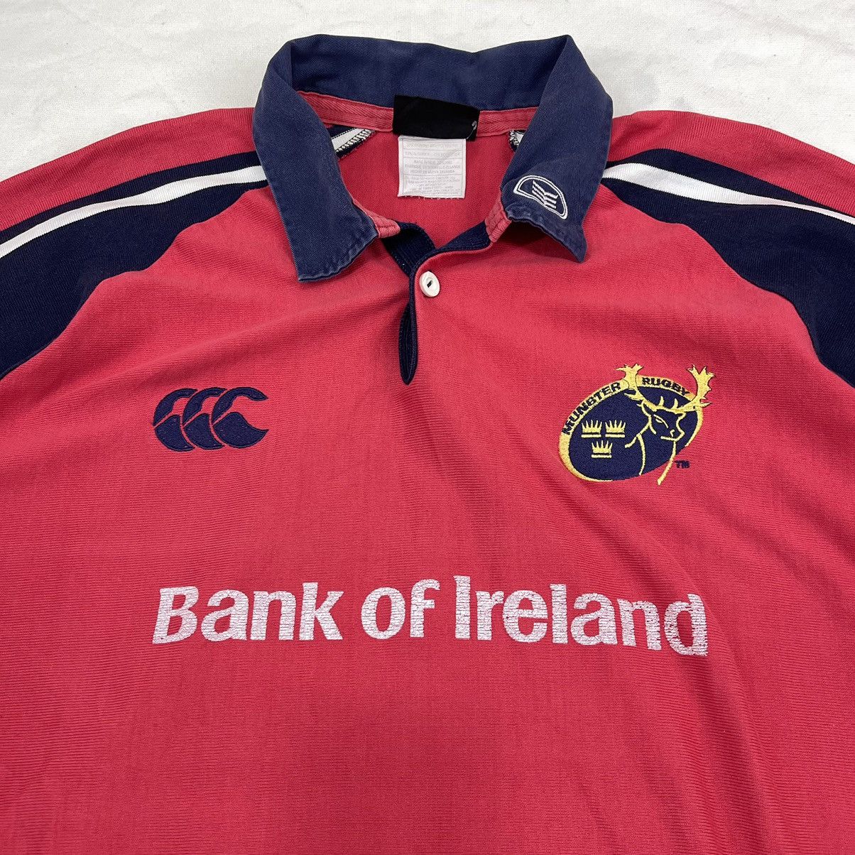 Canterbury of New Zealand 90s Vintage CANTERBURY BANK OF IRELAND Polo Tee #1873/08 Size US XXL / EU 58 / 5 - 2 Thumbnail
