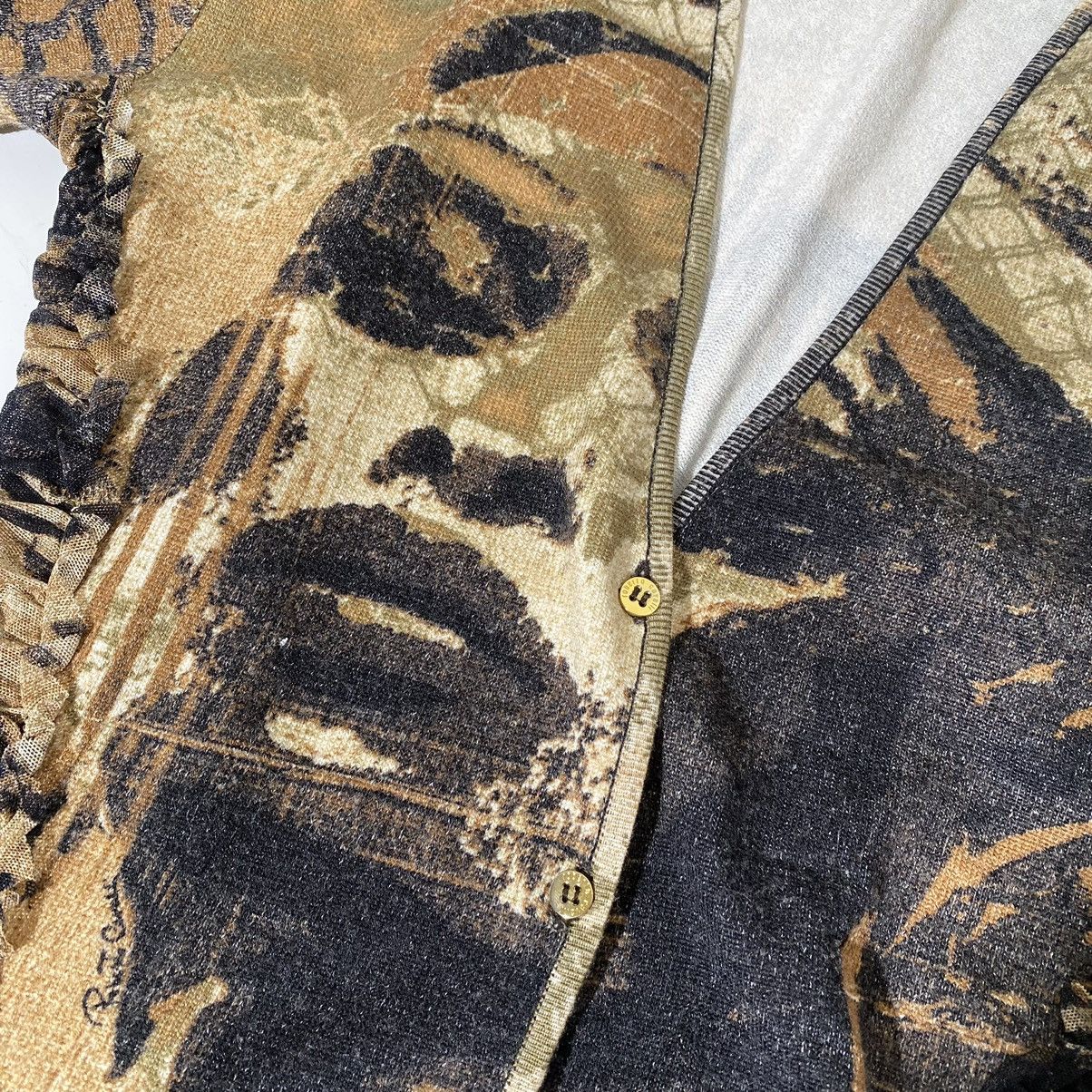 Roberto Cavalli Roberto Cavalli 2003 AW Face Print Button Up Cardigan Size M / US 6-8 / IT 42-44 - 8 Thumbnail