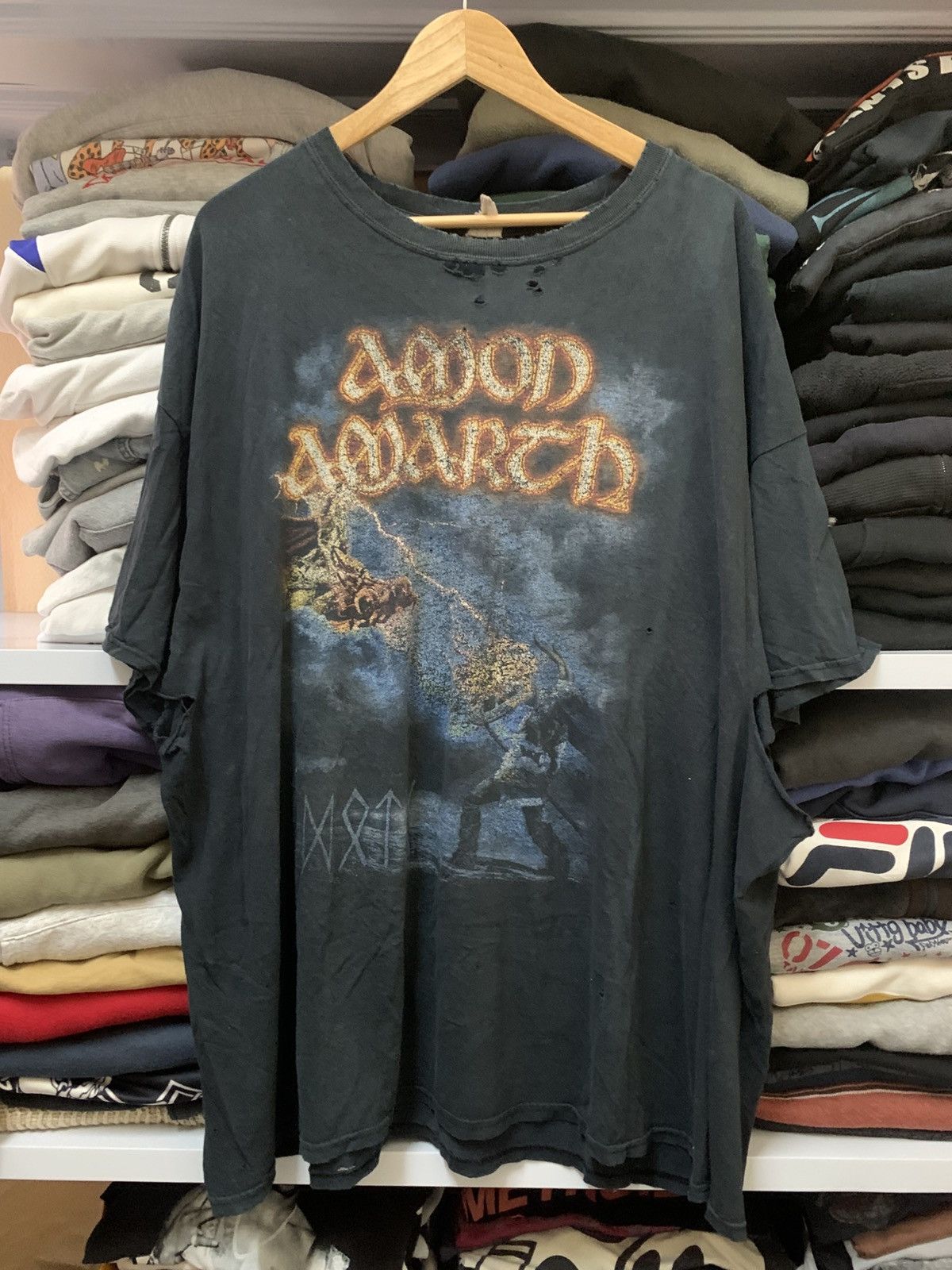 Band Tees Thrash Vintage Amon Amarth Band Tour T Shirt Size US XXL / EU 58 / 5 - 1 Thumbnail