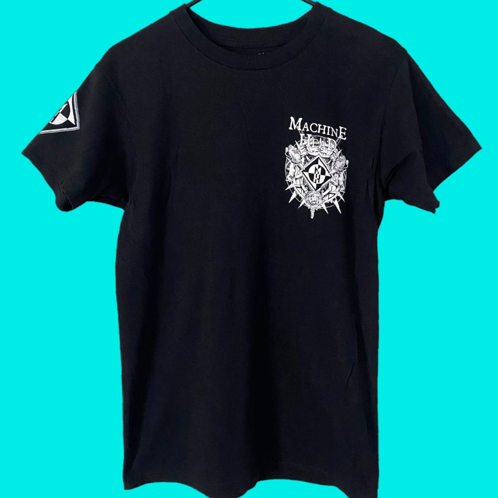 Vintage VINTAGE Machine Head Catharsis Tour T-Shirt Mens Small Black Graphic Heavy Metal Rock Tee Size US S / EU 44-46 / 1 - 1 Thumbnail