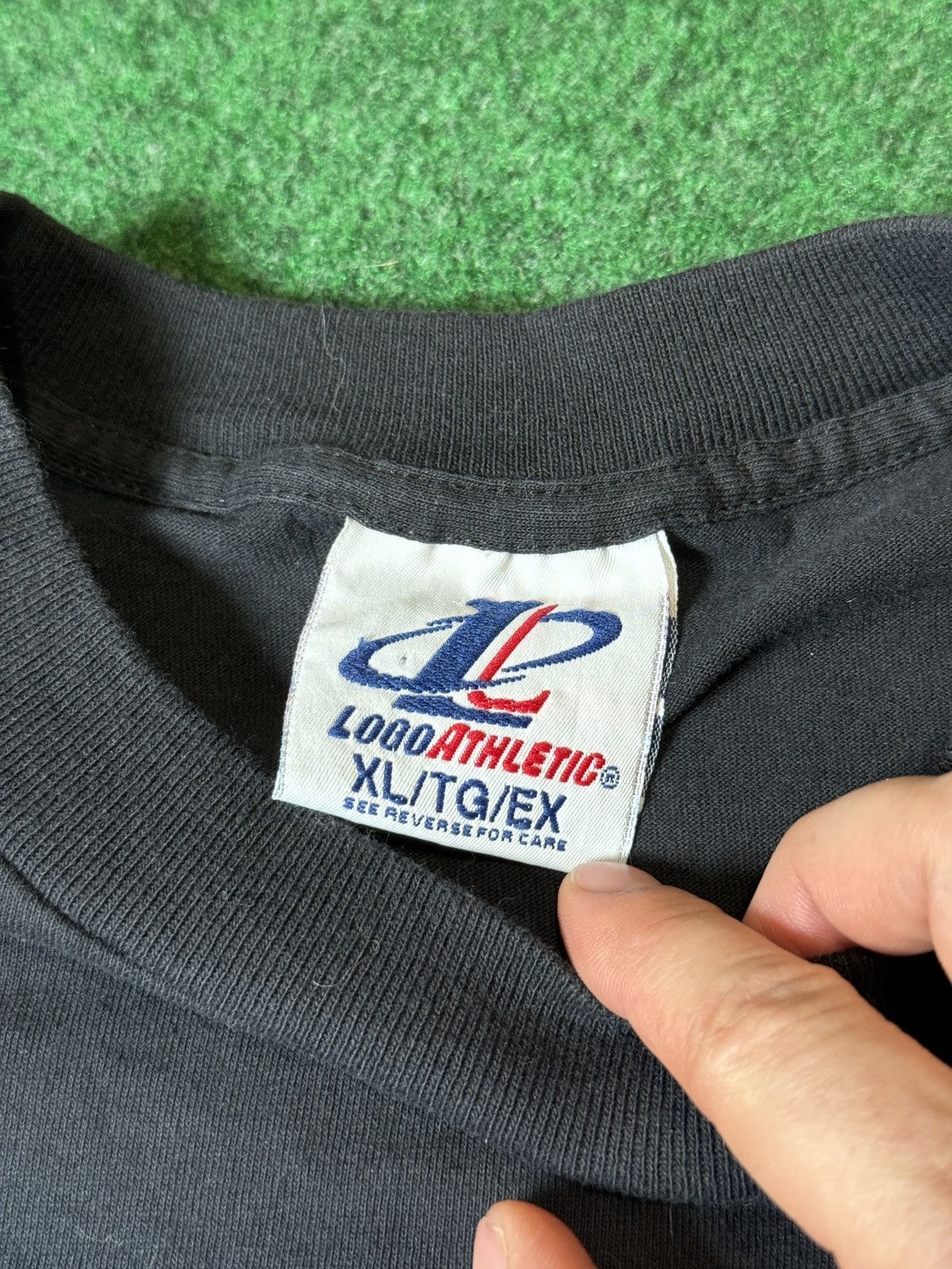 Logo Athletic × NASCAR × Vintage Vtg 90s Brickyard 400 Indianapolis Logo Athletic T Shirt Size US XL / EU 56 / 4 - 3 Thumbnail