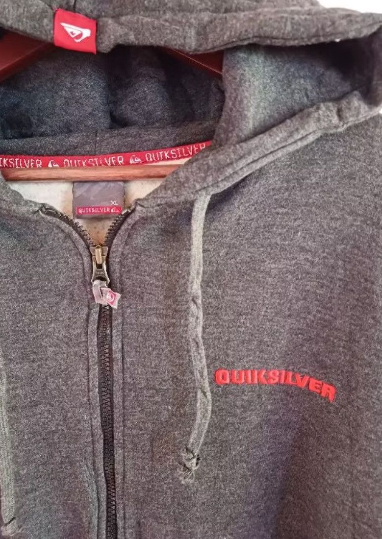 Quiksilver × Vintage Vintage Zip Hoodie Quick Silver Size US XL / EU 56 / 4 - 3 Thumbnail