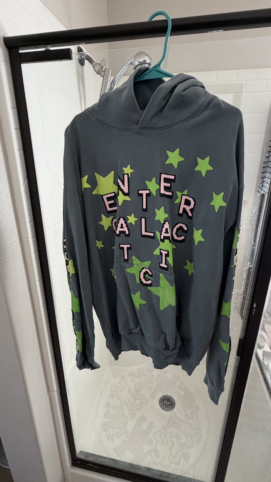 Cactus Plant Flea Market × Kid Cudi Kid Cudi cpfm Graphic Star Hoodie Green Men's Size XL Size US XL / EU 56 / 4 - 1 Thumbnail