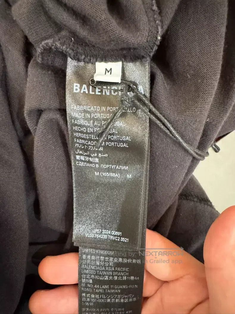 Balenciaga Balenciaga Blue Label Logo Letter Short Sleeve Size US M / EU 48-50 / 2 - 8 Thumbnail