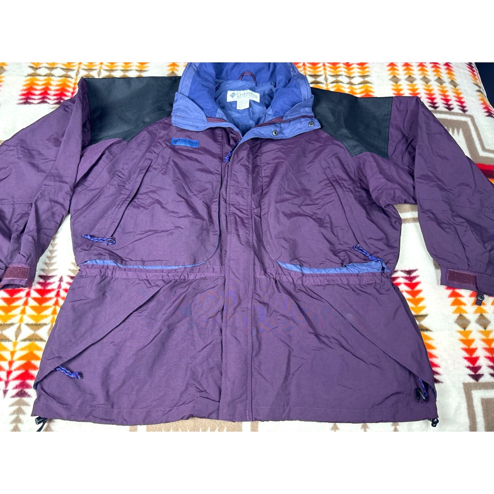 Vintage VINTAGE Columbia Sportswear Parka Jacket Mens XL Blue Maroon Coat 90s coat jacket Size US XL / EU 56 / 4 - 2 Thumbnail
