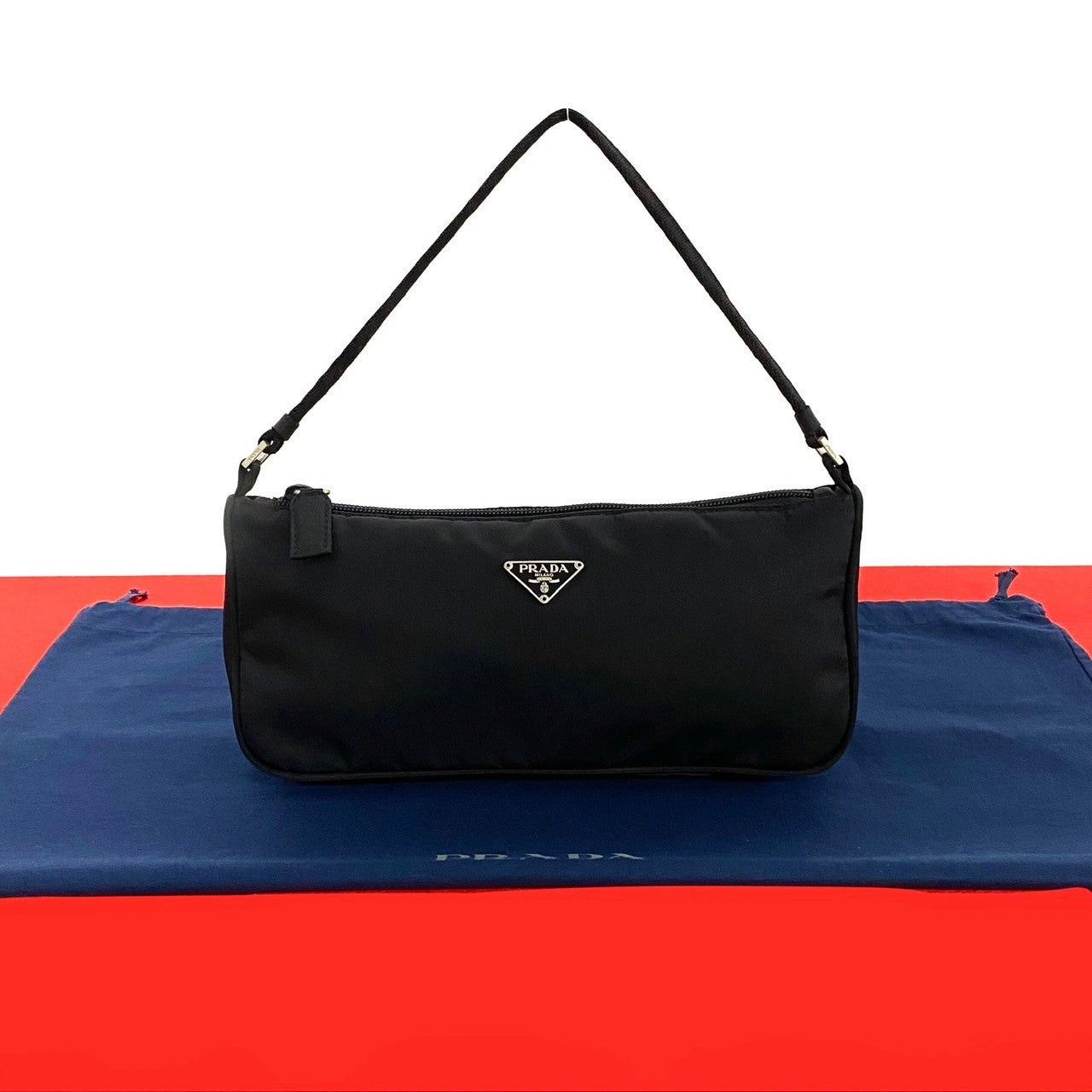 Prada Prada Handbag Black Nylon Size ONE SIZE - 1 Thumbnail