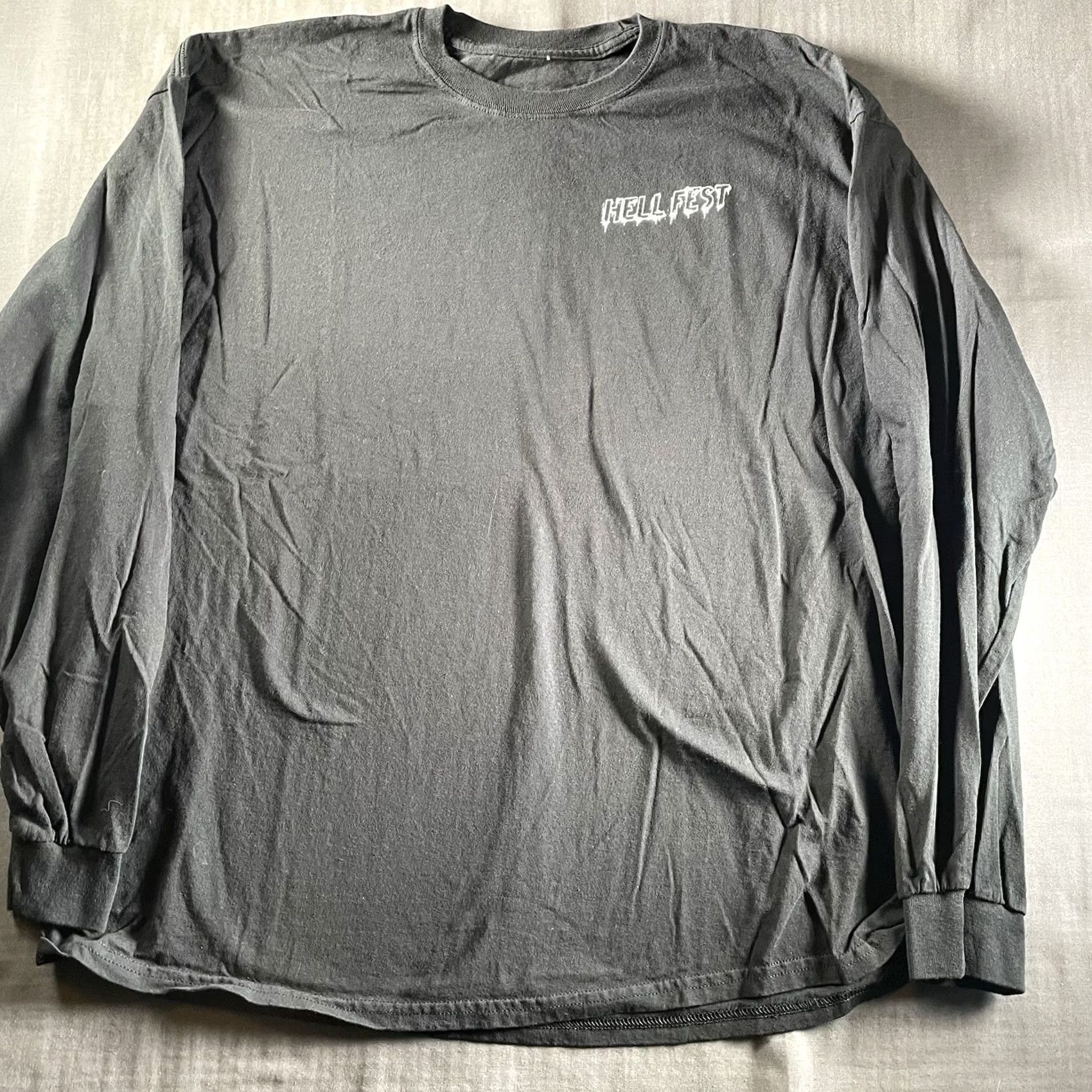 Vintage HELL FEST MOVIE Shirt Men's Long Sleeve TEE SHIRT 2XL Map PROMO Black Size US XXL / EU 58 / 5 - 5 Thumbnail