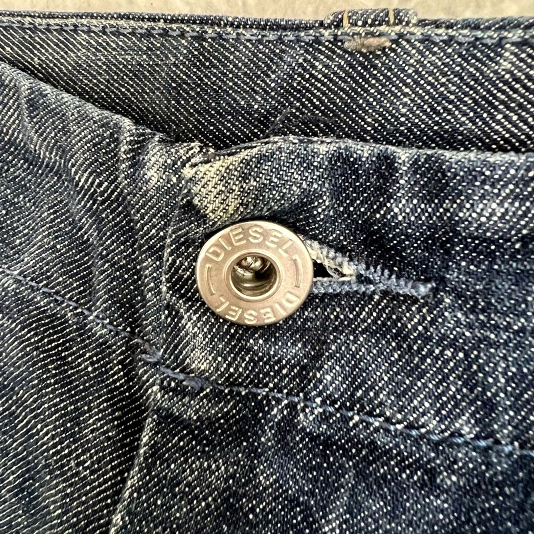 Diesel Diesel Jeans 31X34 Flared Wide Leg Blue Pants Men ITALY Size US 31 - 3 Thumbnail