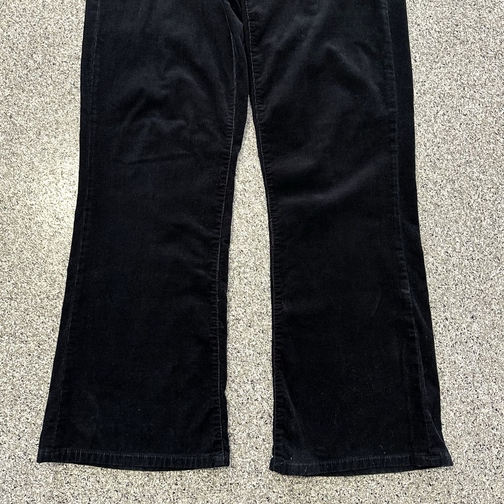 Vintage KUT from the Kloth Corduroy Pants Womens 10 Bootcut Mid Rise Black 34x30 Pant with Pockets Stretch Casual Size 32" / US 10 / IT 46 - 3 Thumbnail