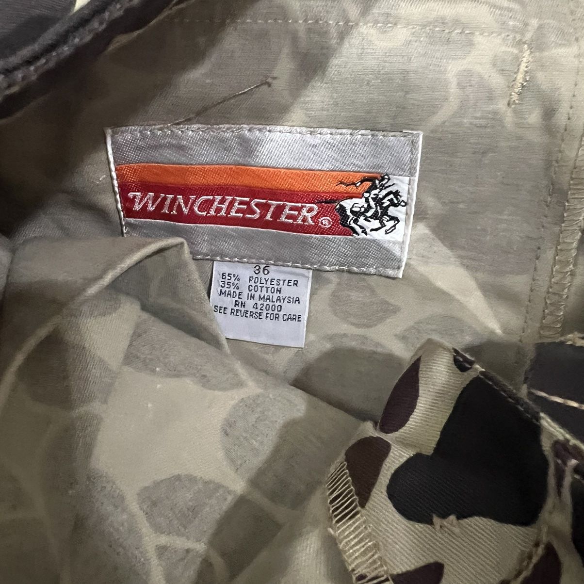 Vintage × Winchester VTG WINCHESTER BAGGY CAMO PANTS Size US 36 / EU 52 - 9 Thumbnail