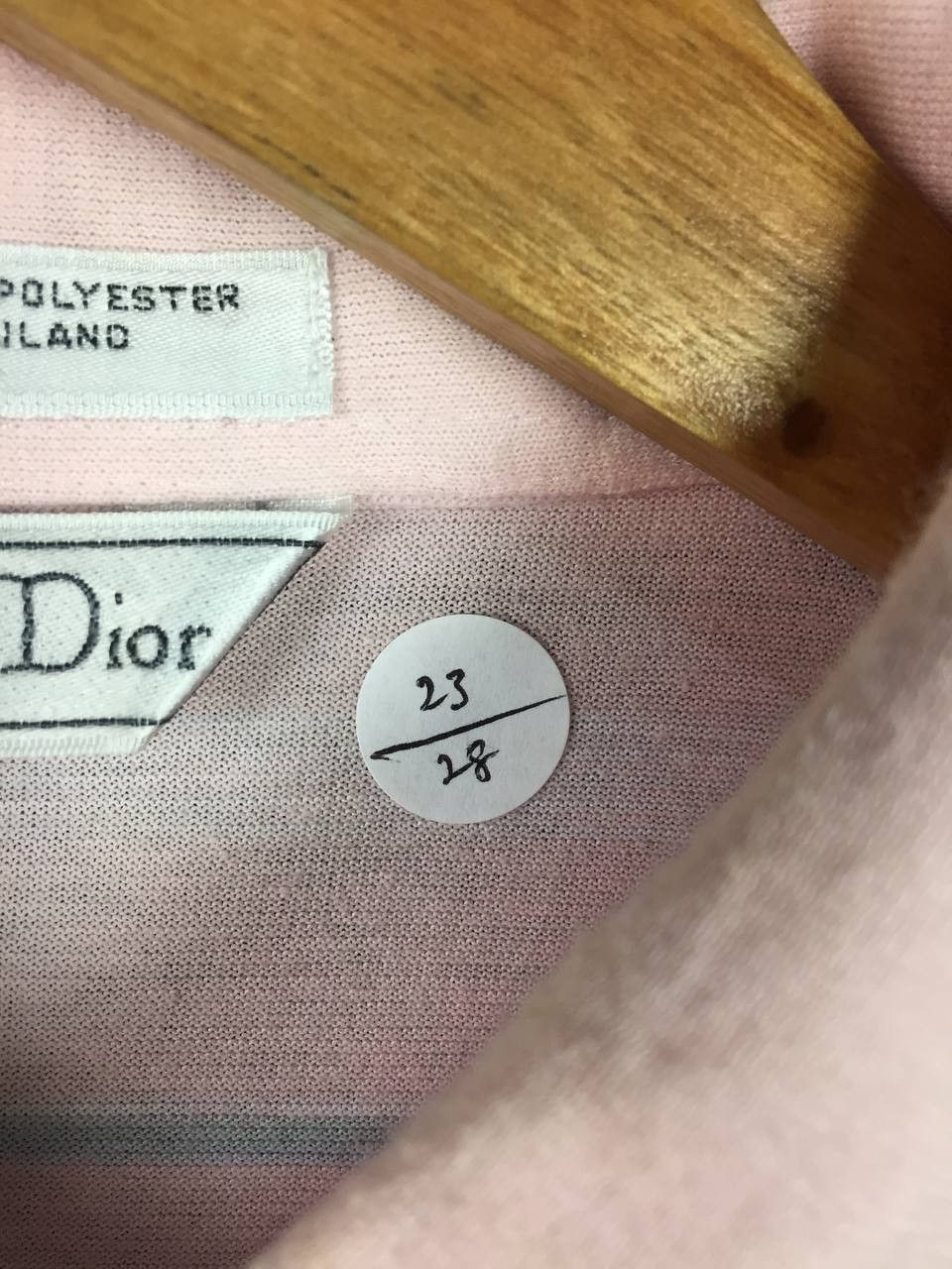 Christian Dior Monsieur Vtg Christian Dior Pastel Striped Cotton Poly Polo Shirt Size US XL / EU 56 / 4 - 13 Thumbnail