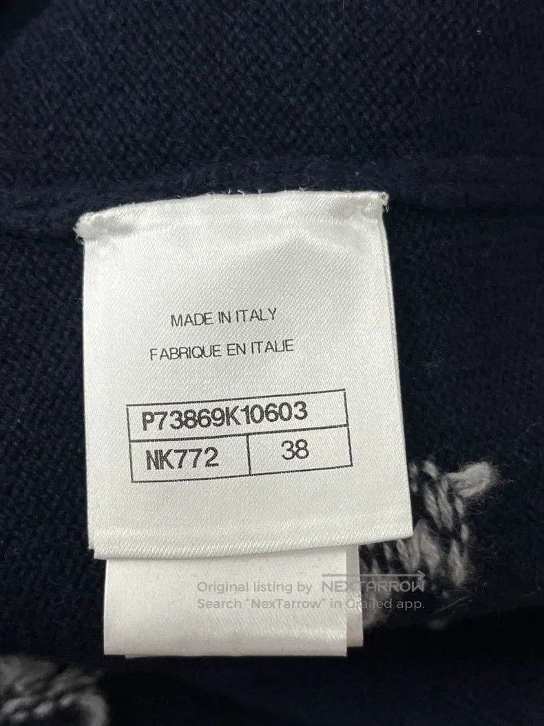 Chanel Chanel 22K Blue Floral Knit Cardigan. Size US M / EU 48-50 / 2 - 5 Thumbnail