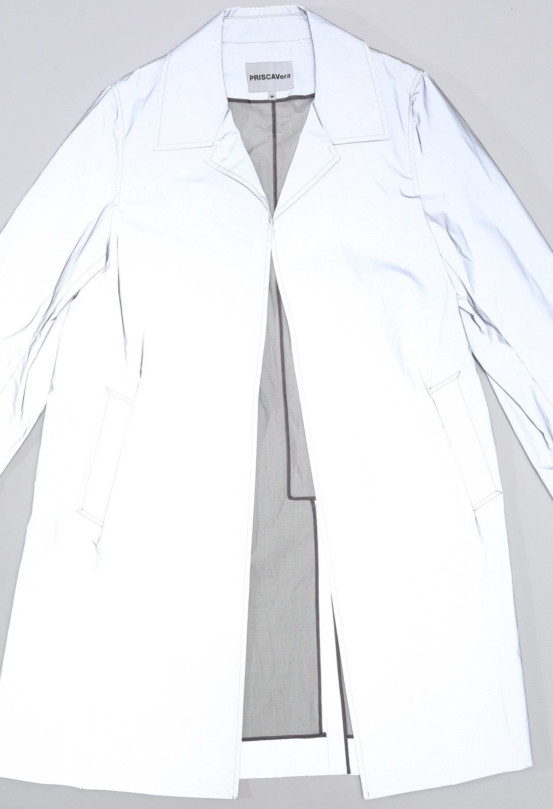 PRISCAVera Priscavera New York Full Reflective Rain Coat Jacket Rare Size M / US 6-8 / IT 42-44 - 7 Thumbnail