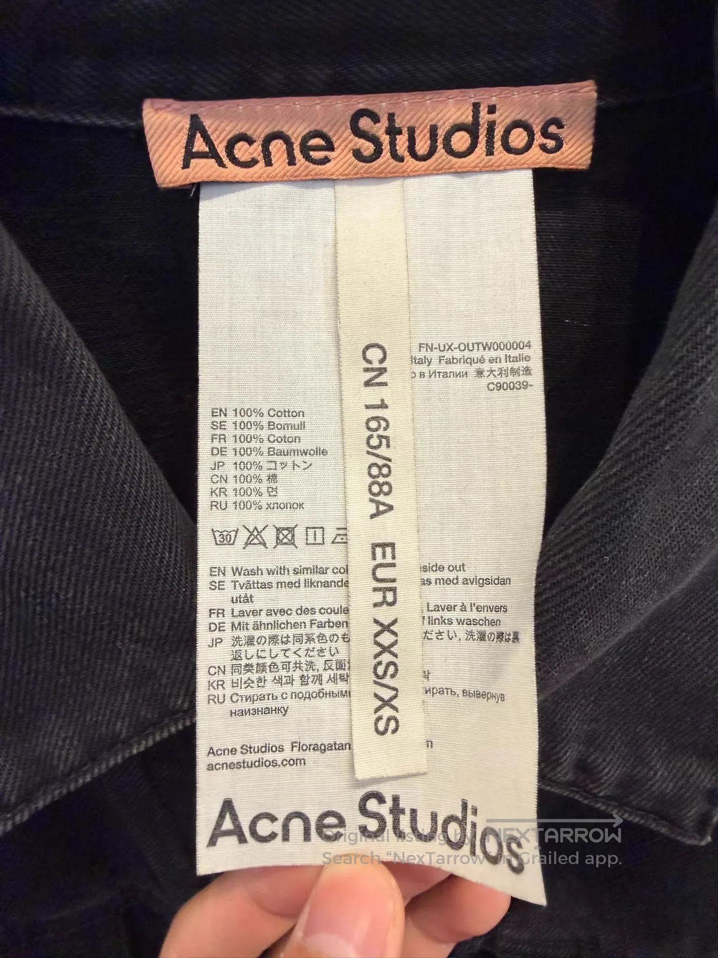 Acne Studios Black Denim Jacket - Size XS. Size US XS / EU 42 / 0 - 2 Thumbnail
