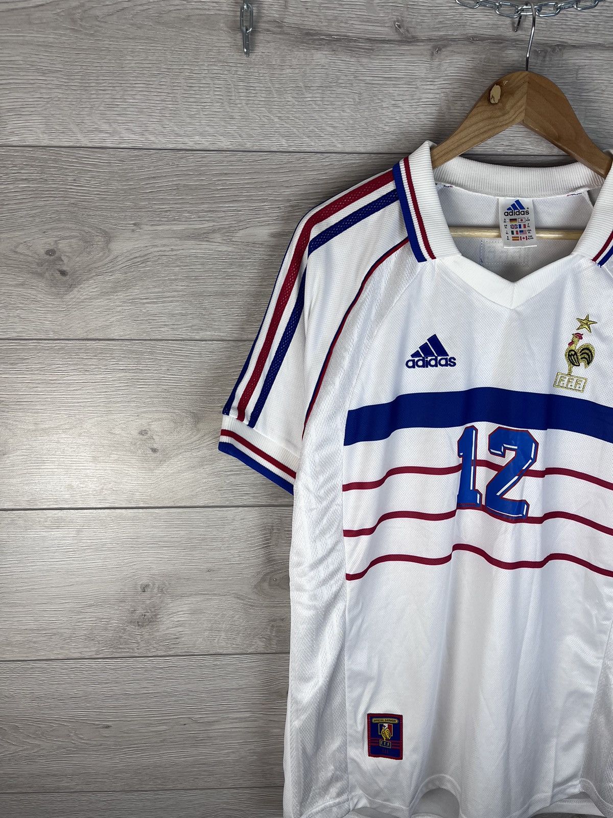 Vintage Vintage men’s soccer jersey Adidas France 🇫🇷 #12 Hanry Size US L / EU 52-54 / 3 - 3 Thumbnail