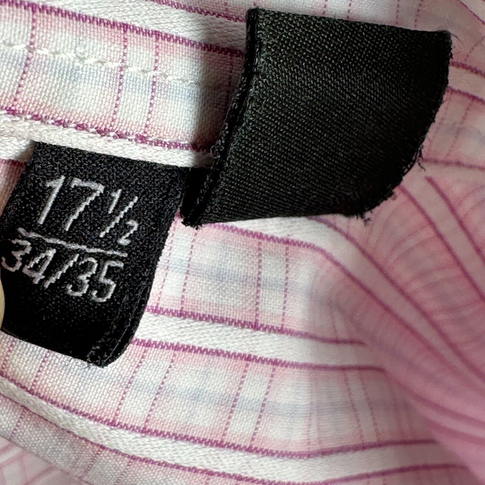 Hugo Boss Hugo Boss Gerald Dress Shirt 17.5 34/35 Pink White Button Up Size US XL / EU 56 / 4 - 8 Thumbnail