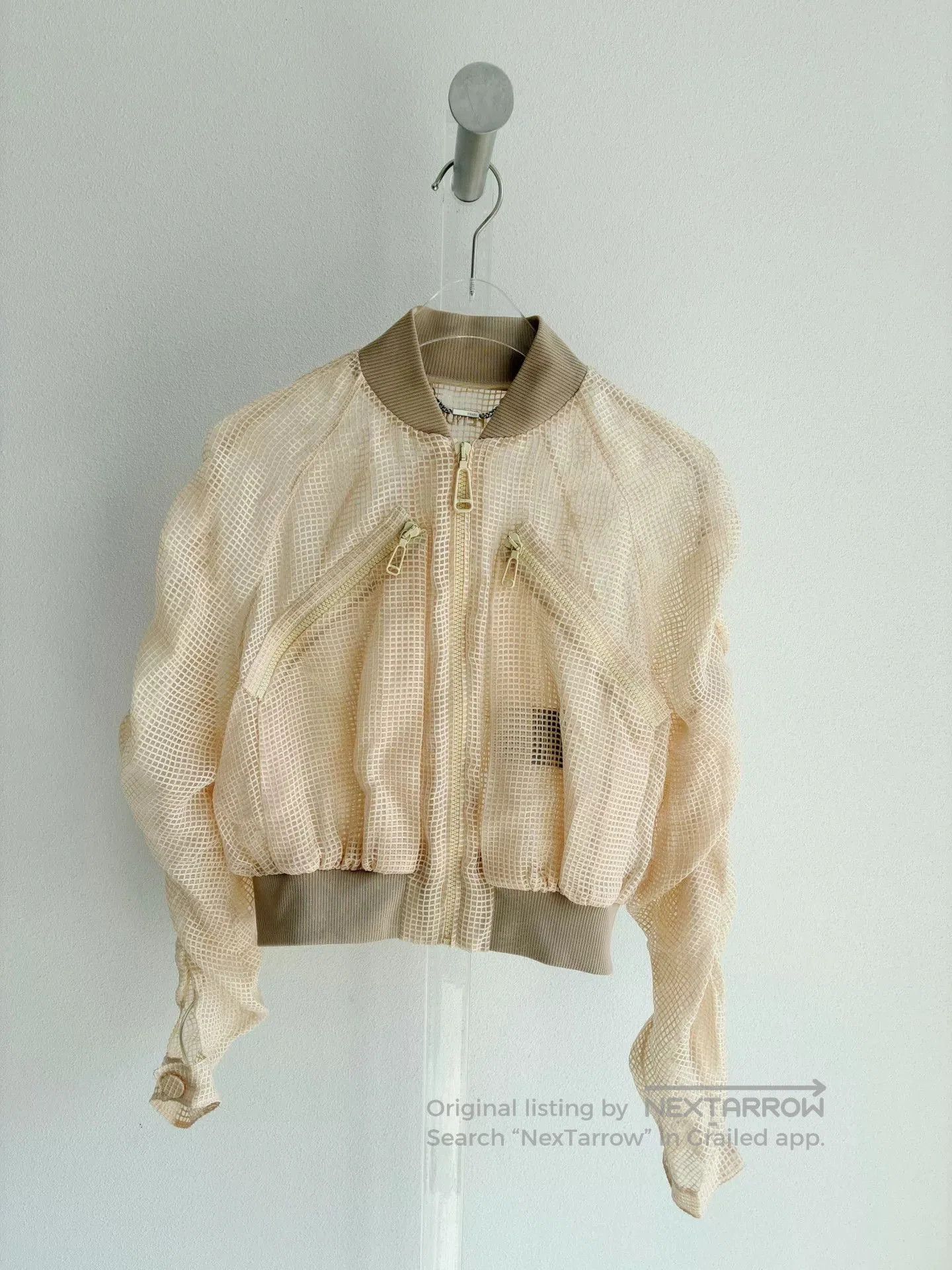 Fendi Fendi Beige Mesh Sun Protection Jacket. Size US M / EU 48-50 / 2 - 1 Thumbnail