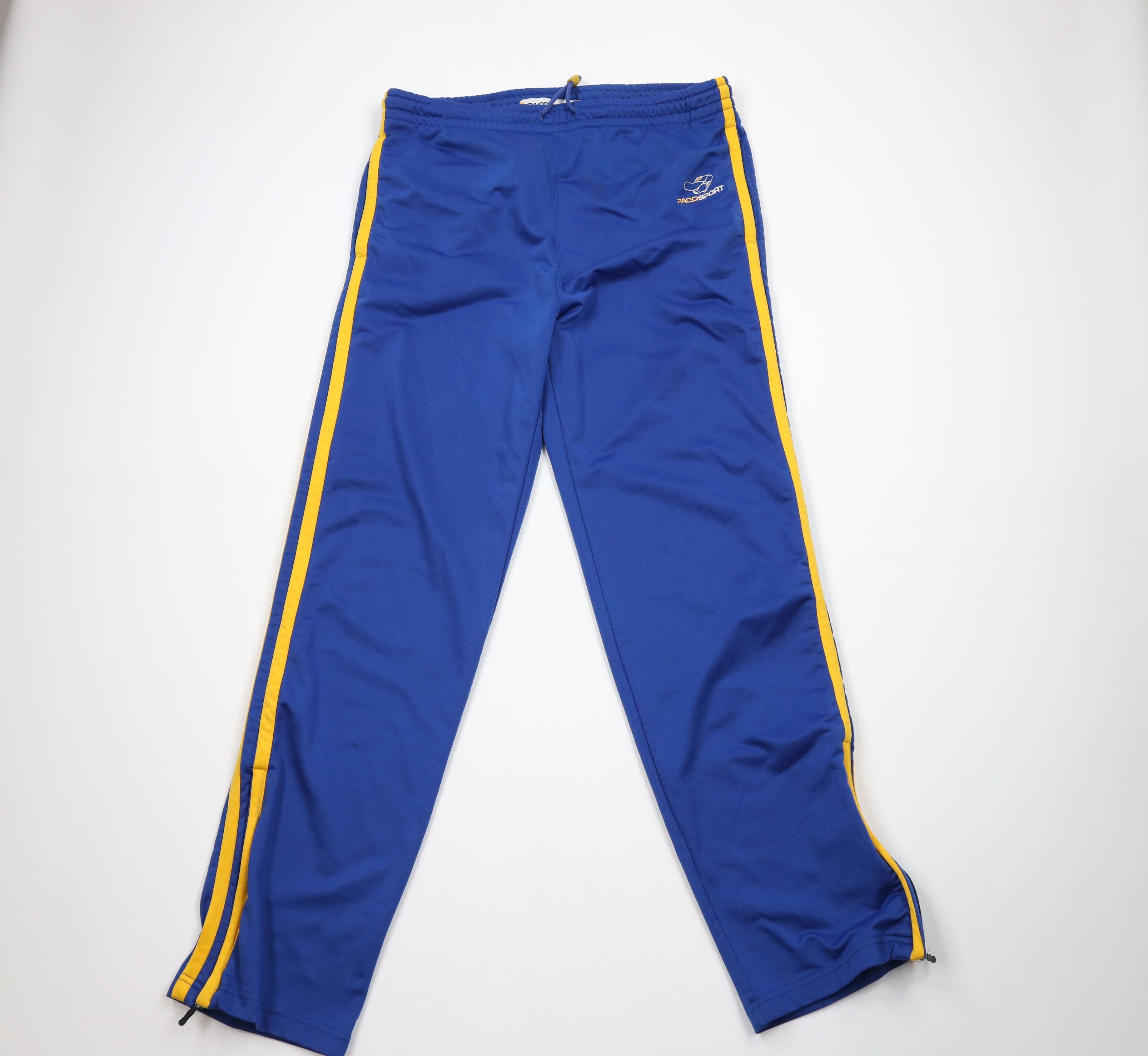 Vintage Vintage 90s Y2K Paco Sport Hip Hop Wide Leg Sweatpants Blue Size US 36 / EU 52 - 1 Thumbnail