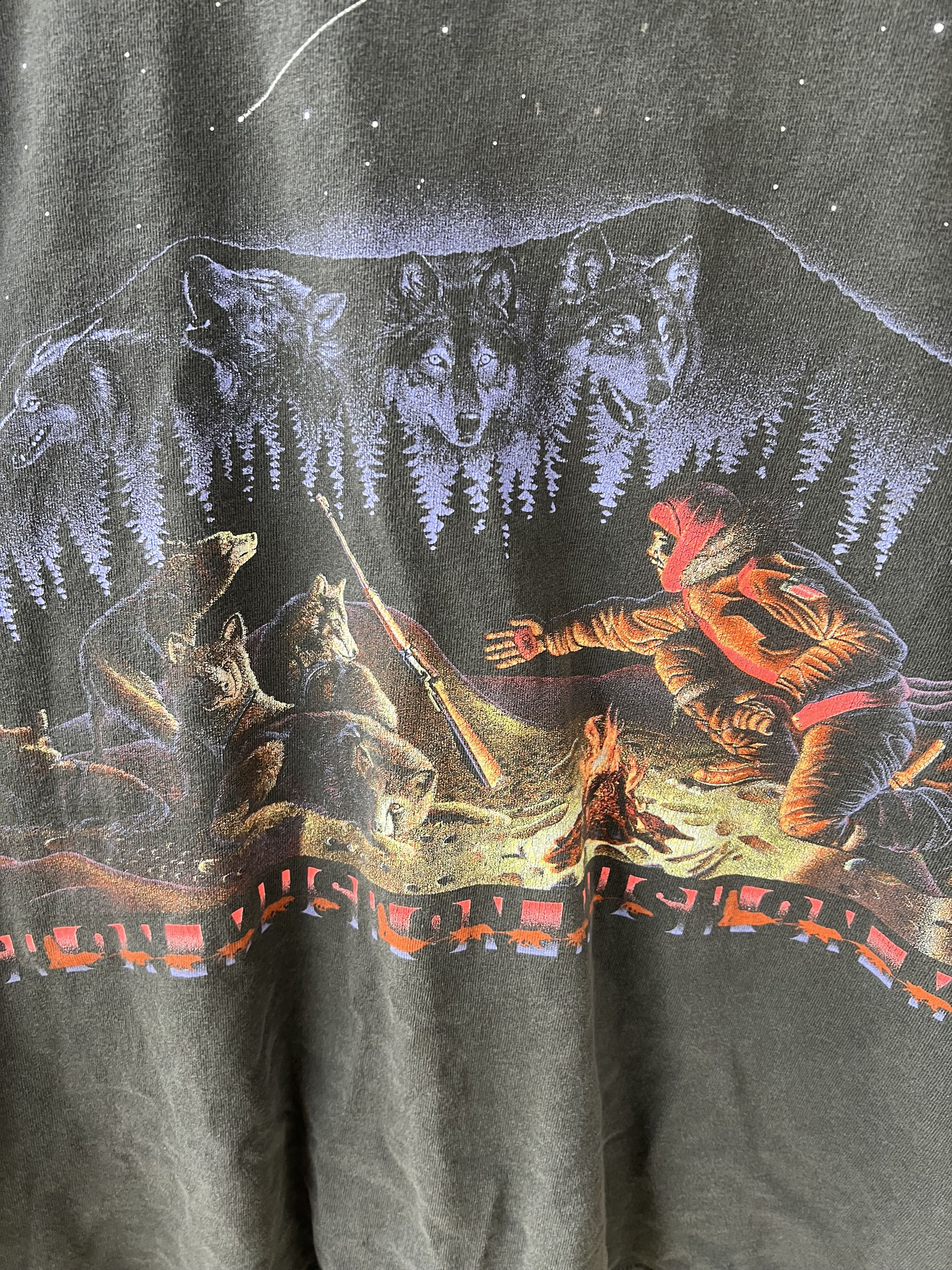 Vintage 1993 Mush On Habitat Tee western navajo cowboy Size US XL / EU 56 / 4 - 2 Thumbnail
