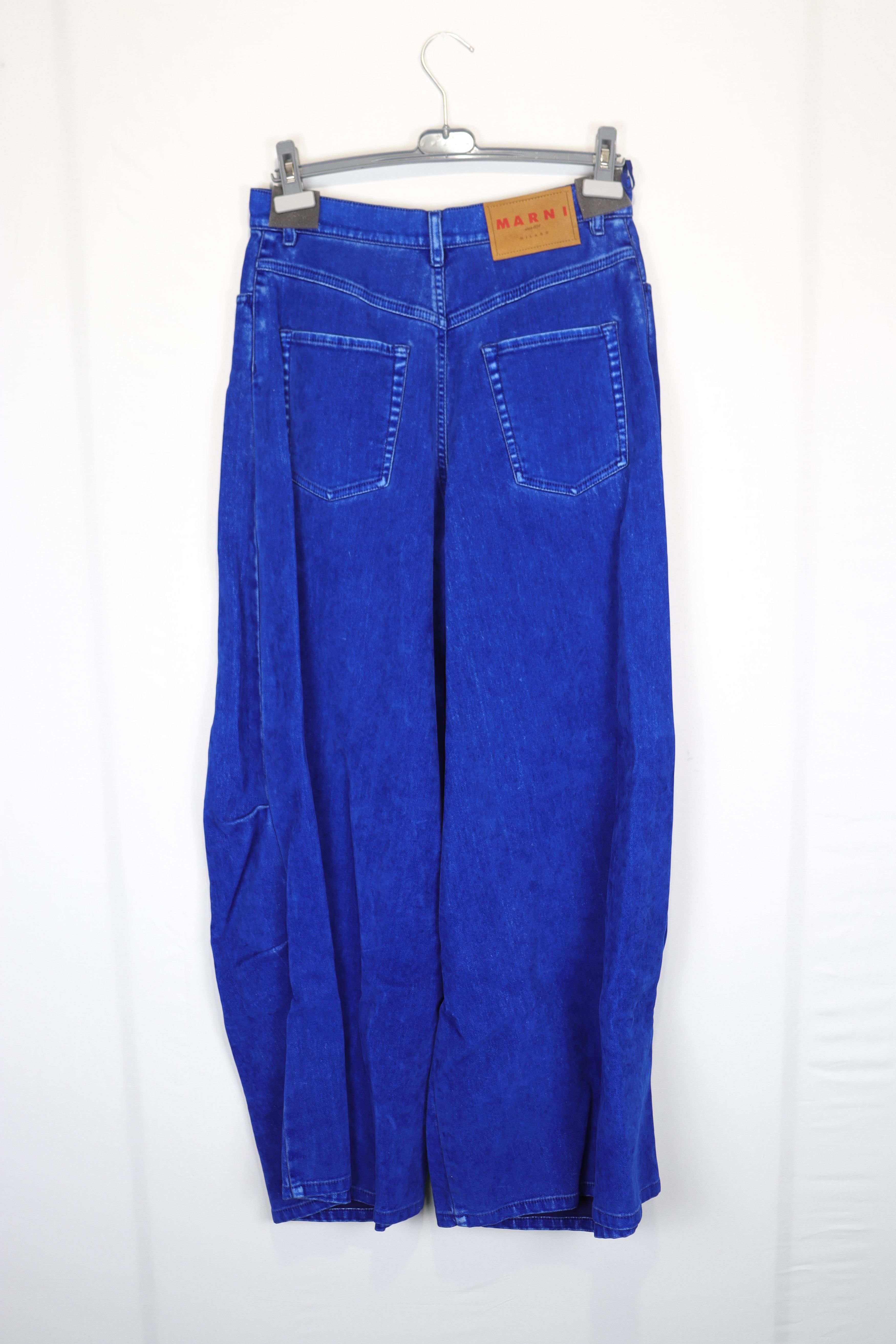 Marni o1rshd11223 Garment Dyed Flock Denim in Blue Size US 31 - 6 Thumbnail
