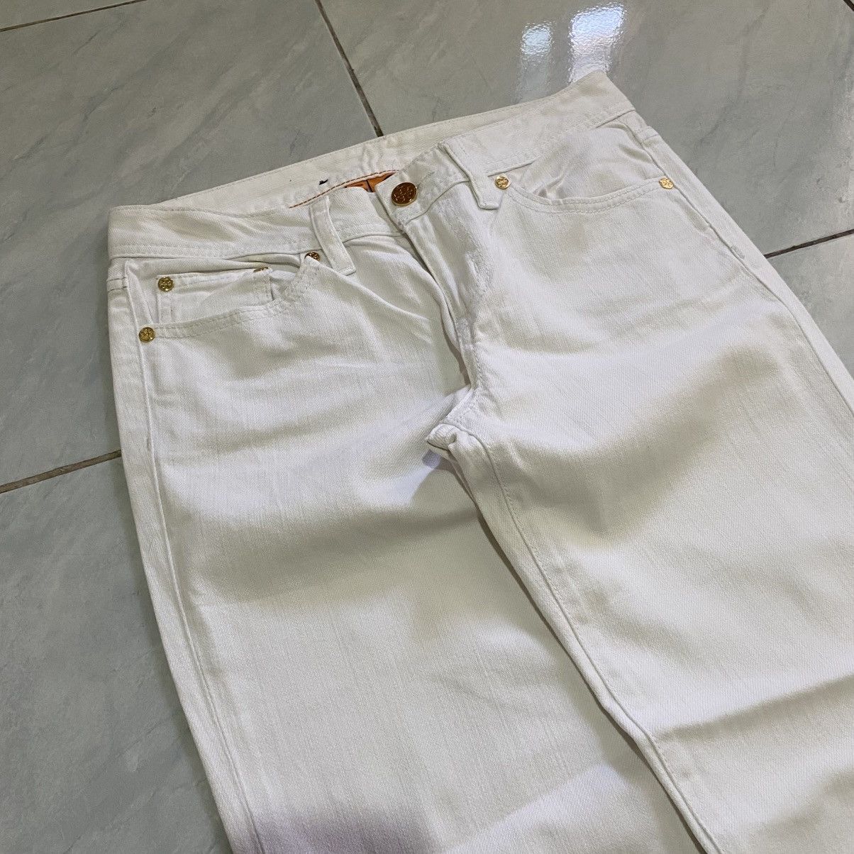 Tory Burch Tory Burch White Jeans Size 26" / US 2 / IT 38 - 5 Thumbnail