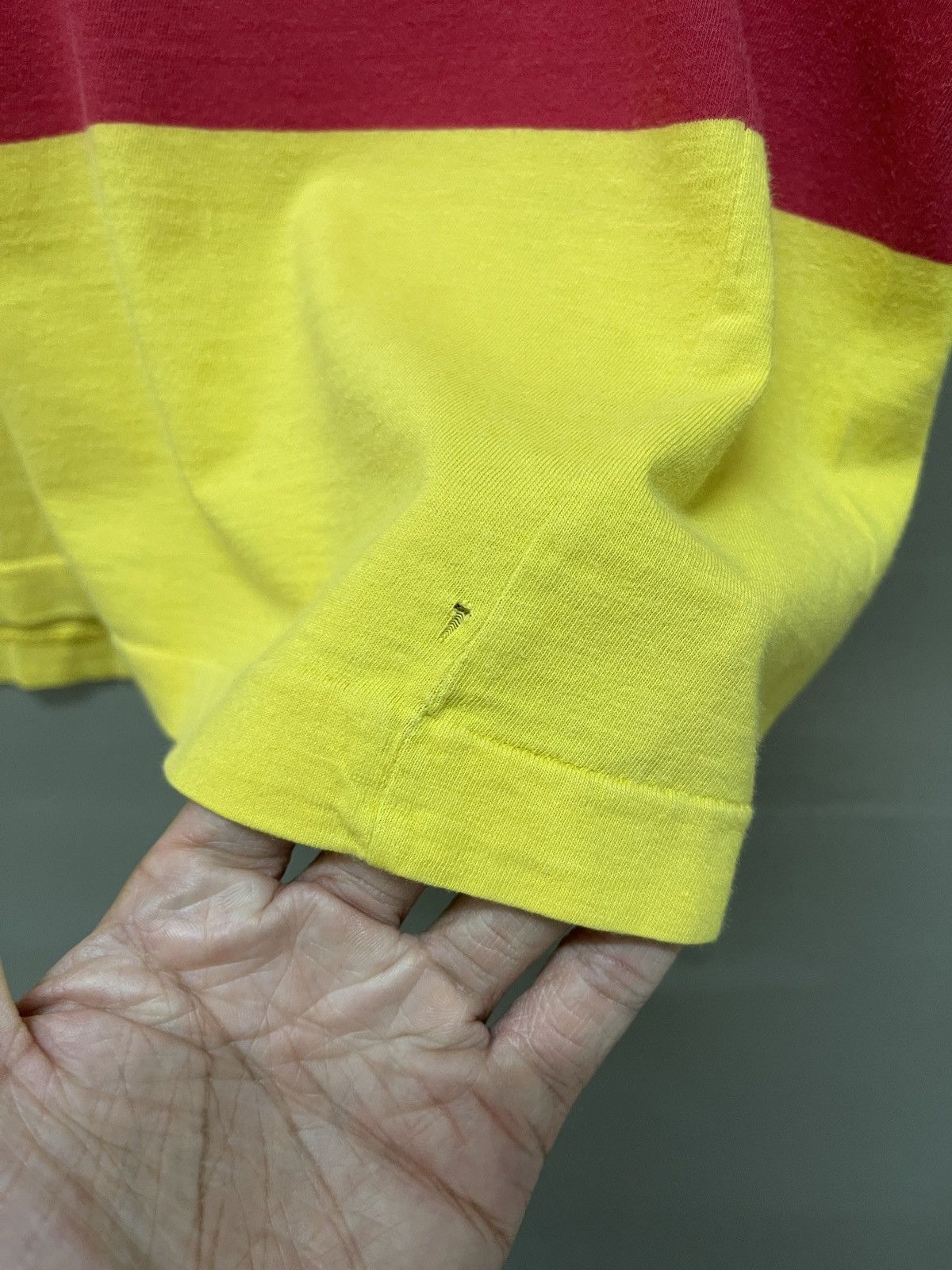 Vintage Vintage 90s Polo Ralph Lauren Cookie Multi Colour Stripe Tee Size US M / EU 48-50 / 2 - 6 Thumbnail