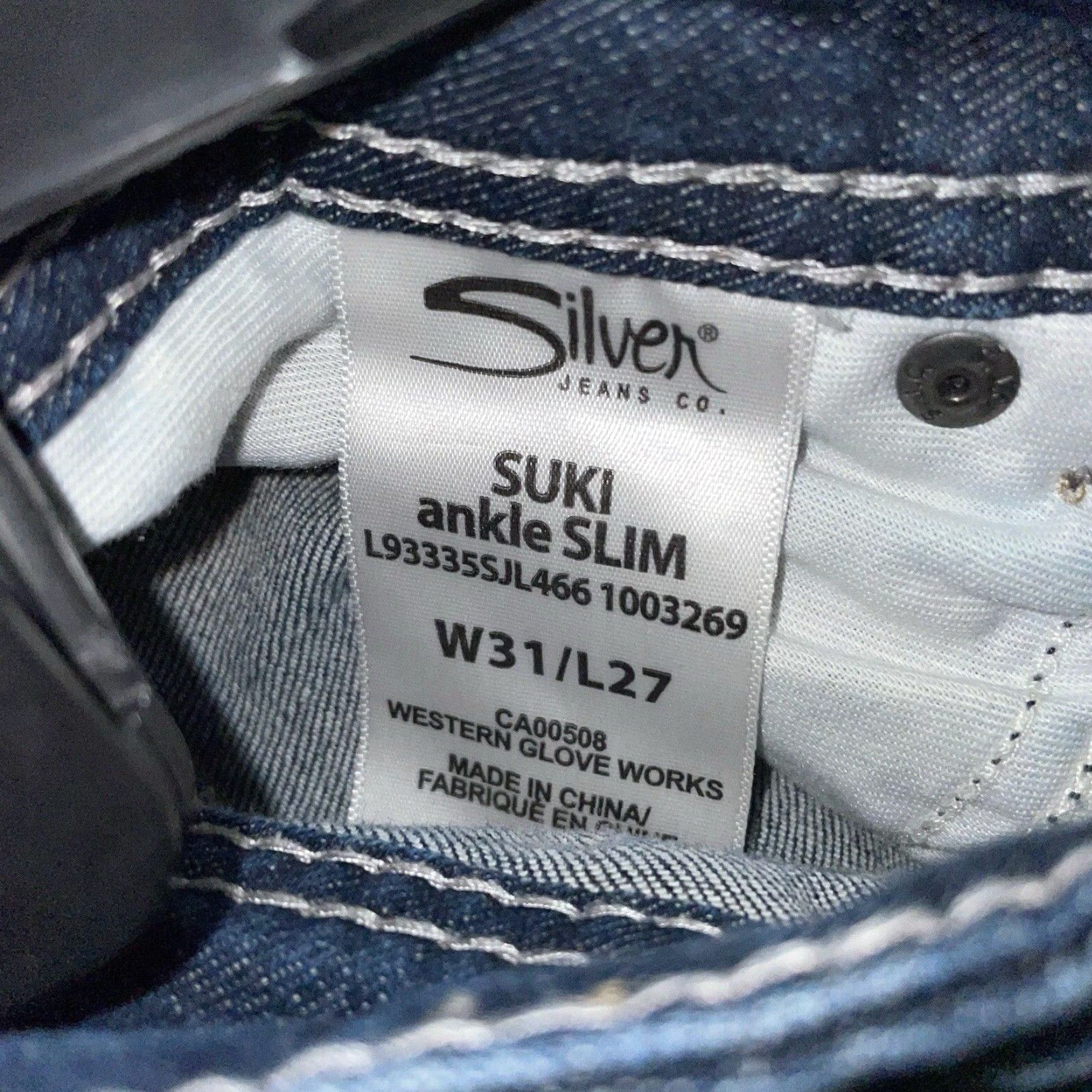 Silver Jeans Co. Silver Jeans Co Suki Slim Boot Jeans Womens 29x33 Blue Size 29" - 5 Thumbnail