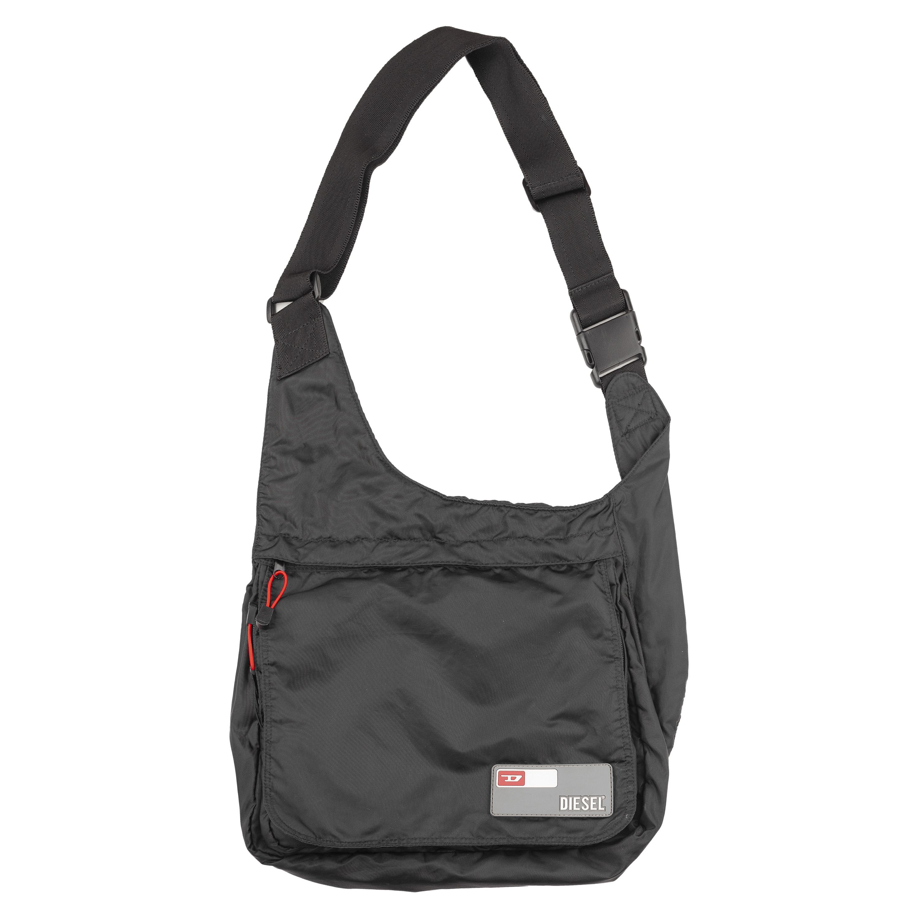 Diesel Black Sling Nylon Vintage Bag, Men's