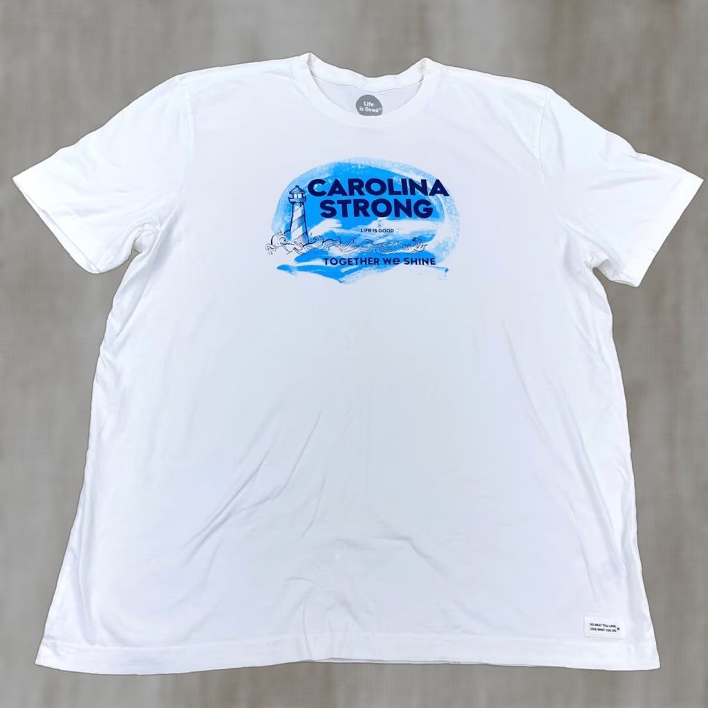 Life is Good Life is Good Shirt Men XL White Crusher Tee Classic Fit Beach Adult Mens Size US XL / EU 56 / 4 - 1 Thumbnail