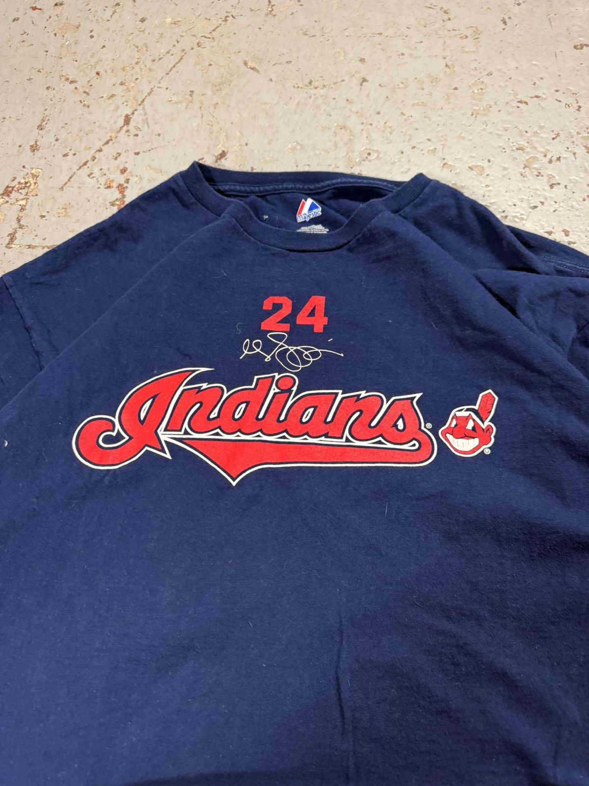 MLB Vintage Cleveland Indians Mlb Jersey Tee Size US XL / EU 56 / 4 - 2 Thumbnail