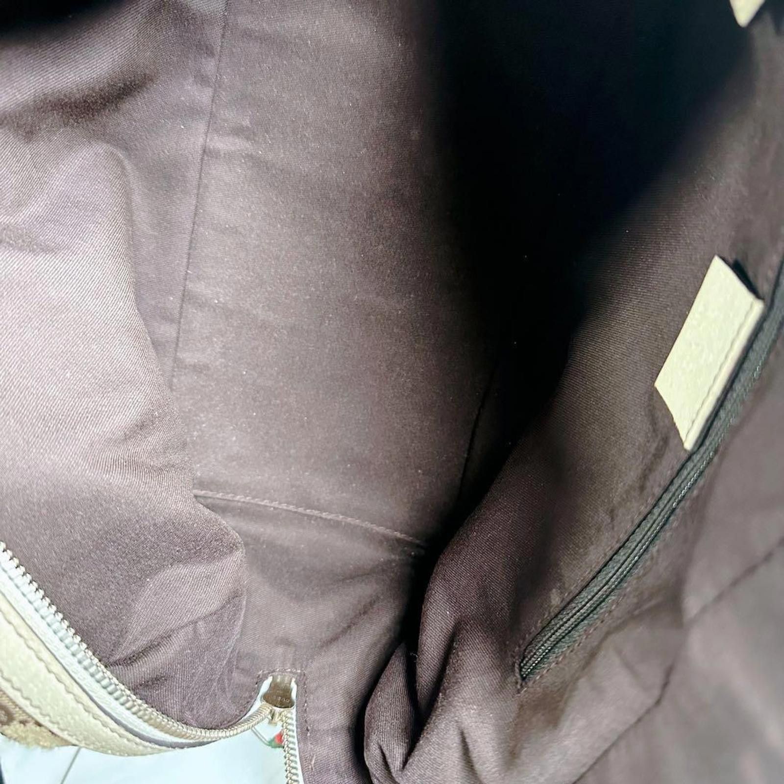 Gucci Gucci - Beige GG Canvas Bow Accent Satchel Bag Size ONE SIZE - 7 Thumbnail