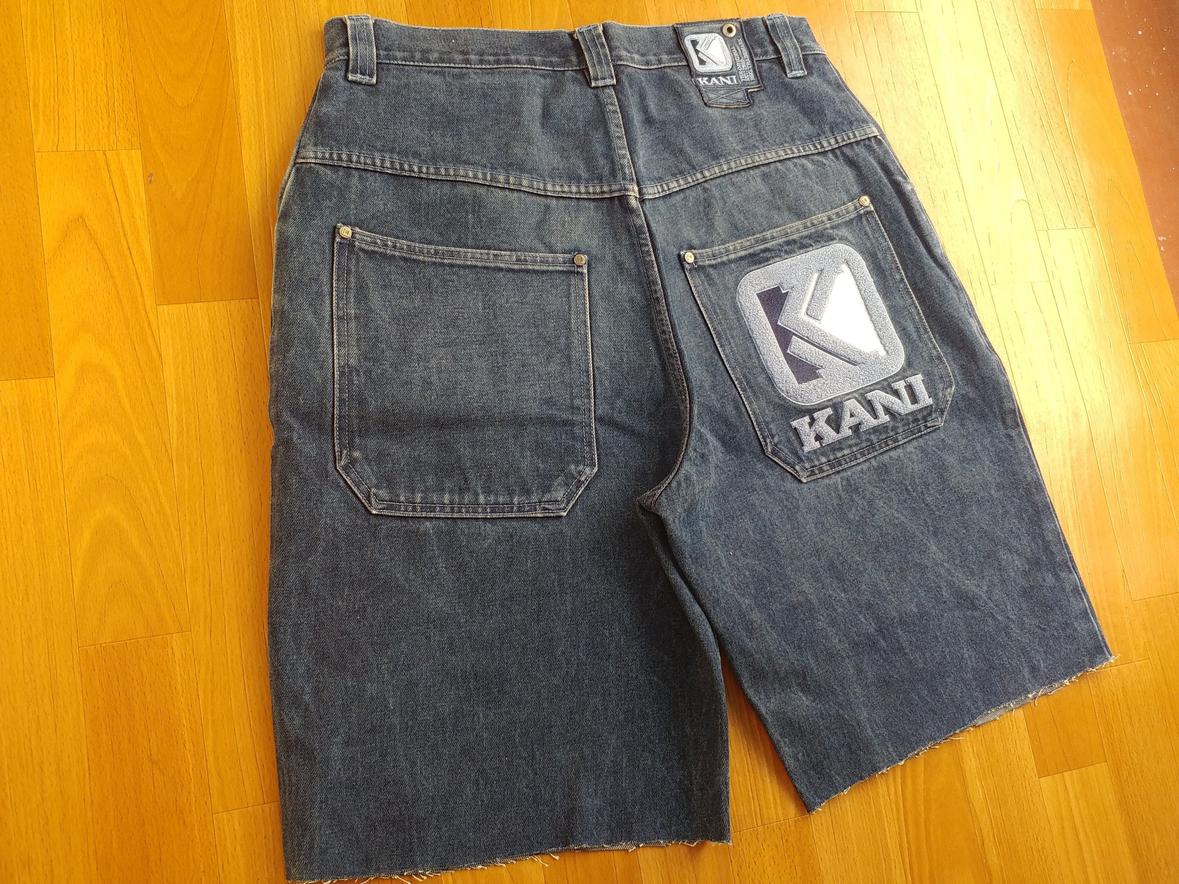 Karl Kani KARL KANI shorts, vintage hip hop baggy jeans, 90s size W 32 Size US 32 / EU 48 - 2 Thumbnail