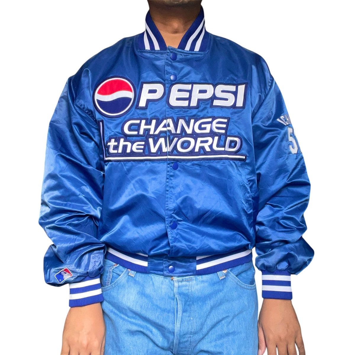 Pepsi GRAIL MLB ICHIRO SUZUKI x PEPSI VARISTY BOMBER JACKET Size US XXL / EU 58 / 5 - 2 Thumbnail