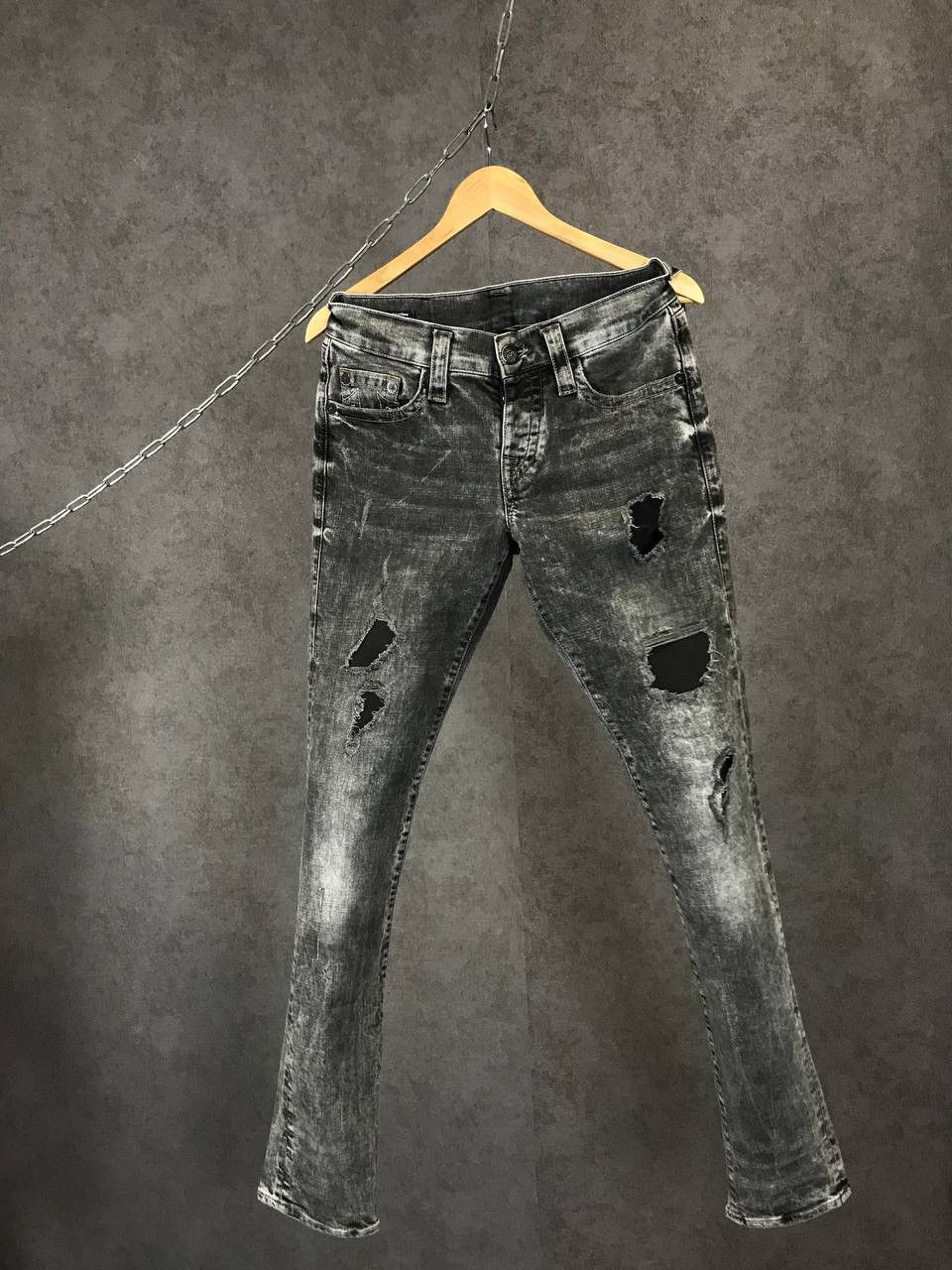 True Religion True Religion Japanese distressed denim jeans Size US 30 / EU 46 - 1 Thumbnail