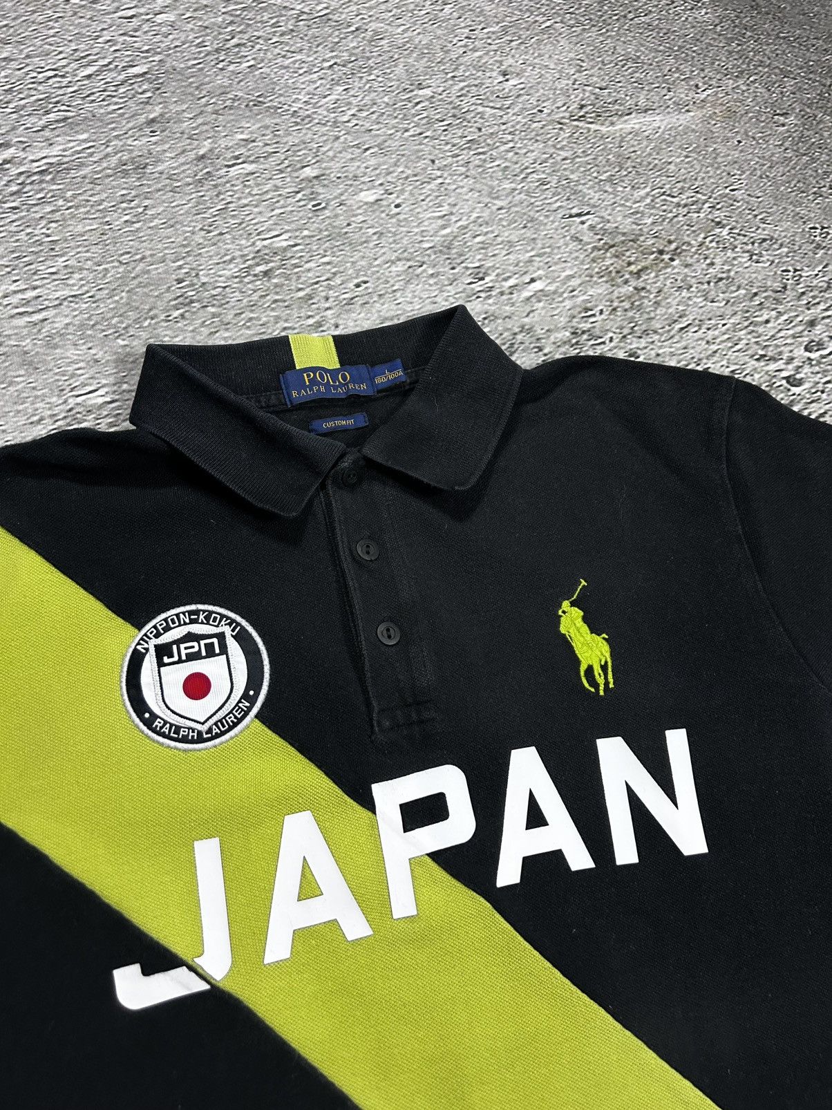 Polo Ralph Lauren Chief Keef Polo Ralph Lauren Japan black Lime Polo big pony Size US L / EU 52-54 / 3 - 2 Thumbnail