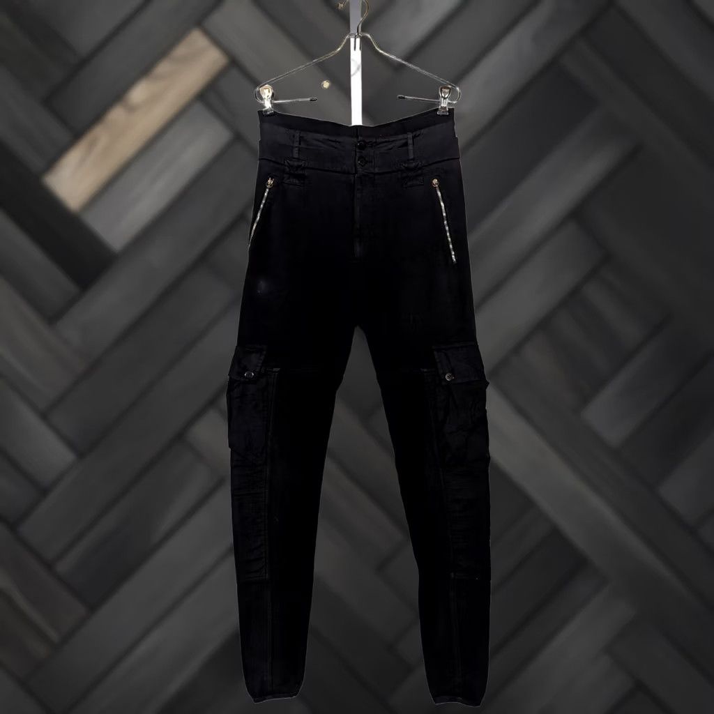 Alexander McQueen Alexander McQueen Archive 2010 Cargo Black Jogger Army Double Waist Pants 46 Mens Pants Size US 30 / EU 46 - 1 Thumbnail