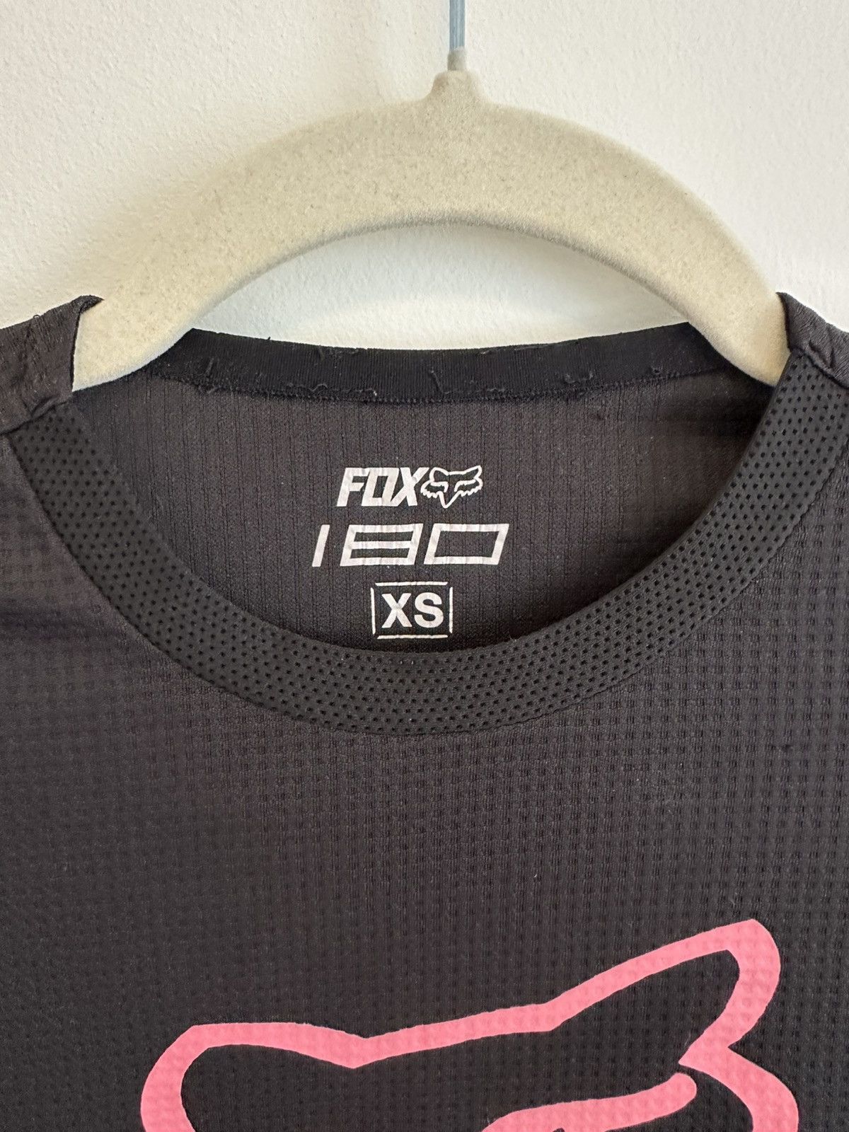 Fox Racing Fox Racing 180 Jersey – XS Black w/ Pink Logo Distressed |  Grailed, image size:1200x1600