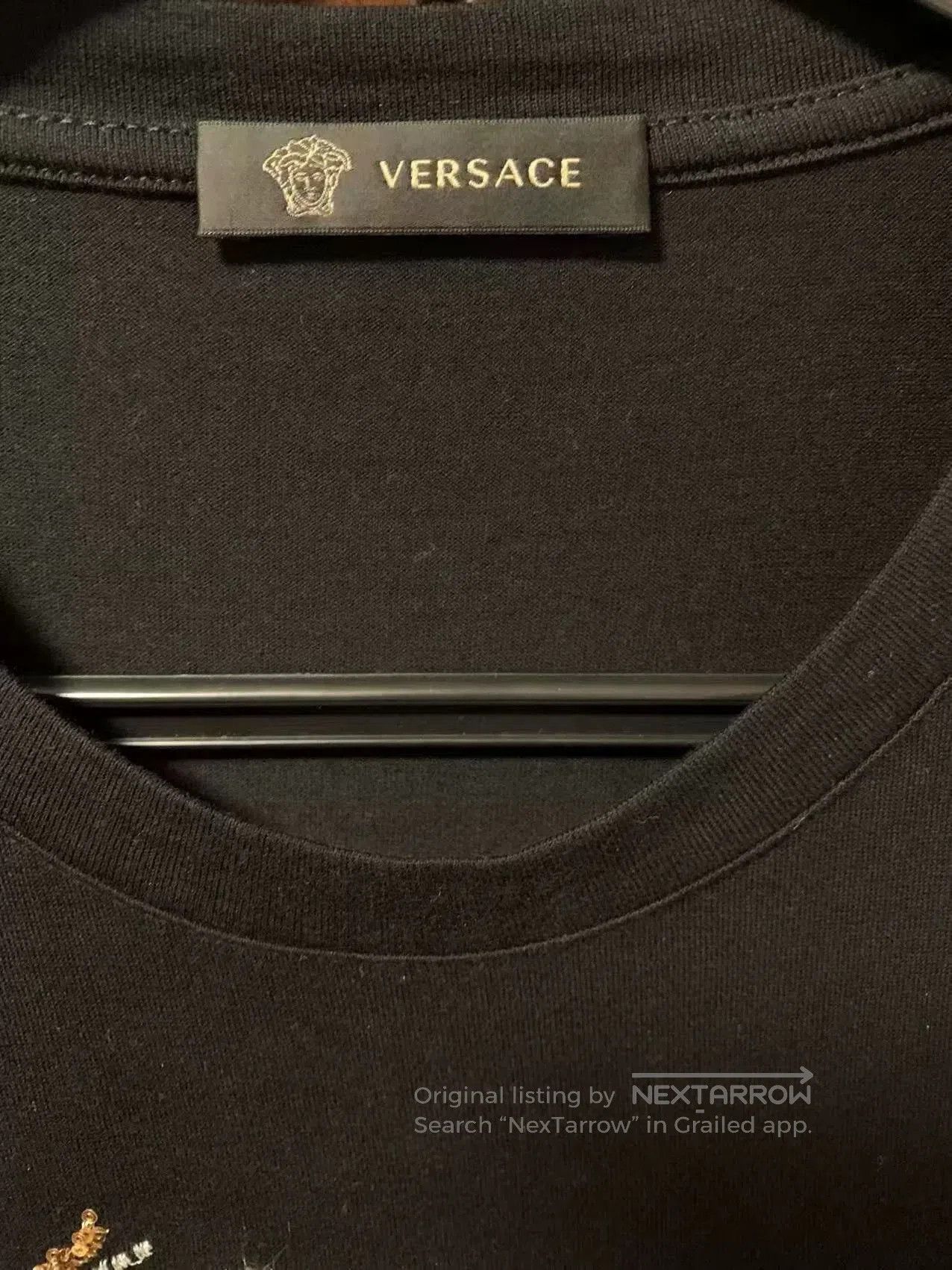 Japanese Brand Versace Men's Medusa Embroidered T-shirt. Size US M / EU 48-50 / 2 - 3 Thumbnail