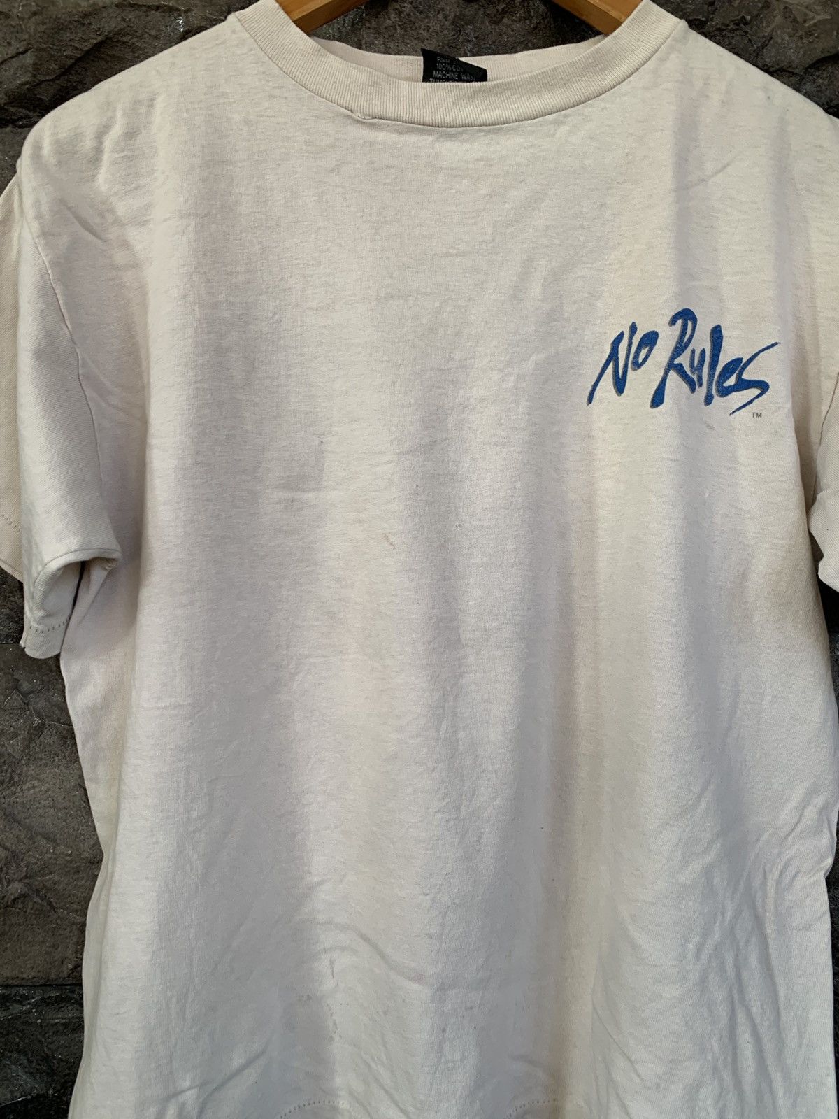 Vintage Vintage 90s No Rules Space Ball Alien Graphics T shirt Size US M / EU 48-50 / 2 - 6 Thumbnail