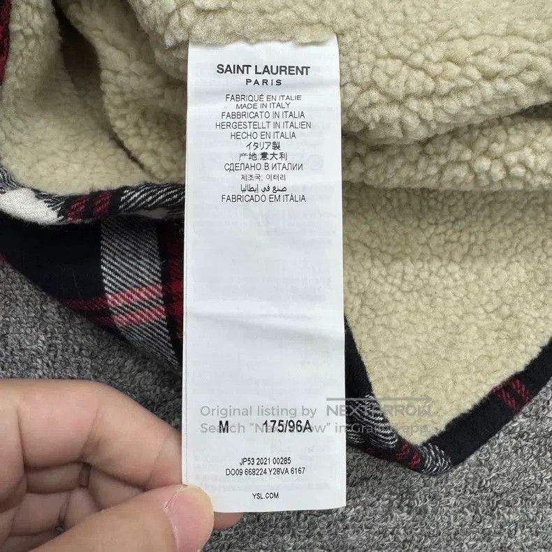 Saint Laurent Paris Saint Laurent Paris Lambswool Plaid Shirt Size US M / EU 48-50 / 2 - 3 Thumbnail