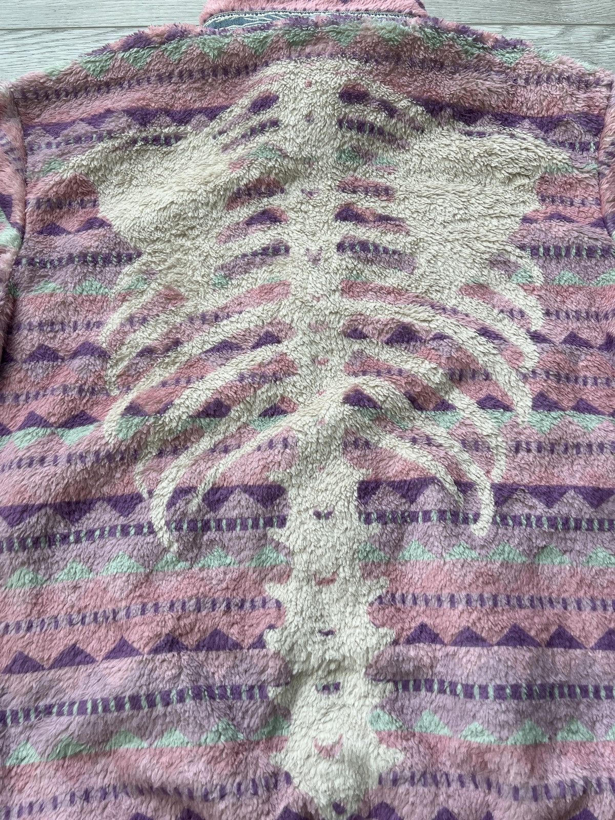 Kapital Kapital Ashland Stripe and Bone Fleece Jacket 3 Medium M Size US M / EU 48-50 / 2 - 6 Thumbnail