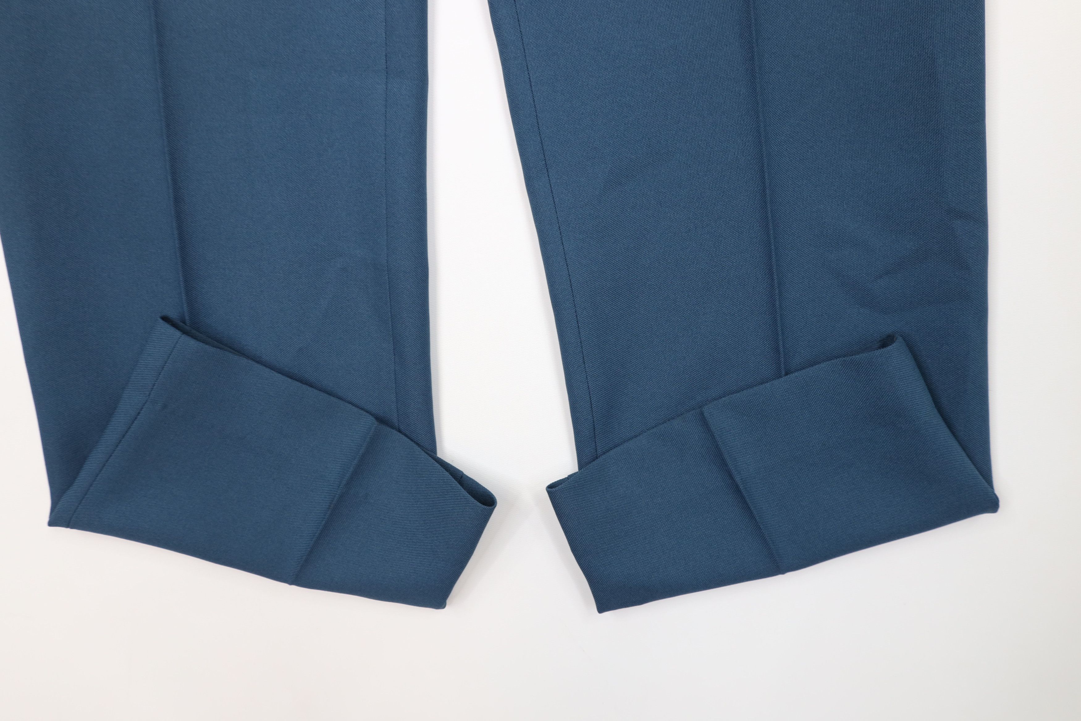 Vintage Vintage 70s Streetwear Flared Wide Leg Chino Pants Blue USA Size US 34 / EU 50 - 5 Thumbnail