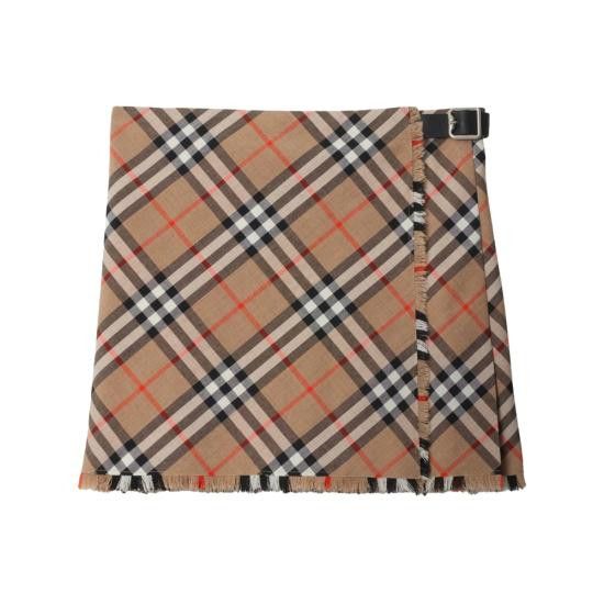ミニスカート Burberry SS25 Embroidered twill mini skirt (8102634 C2044) Embroidered twill mini skirt – G&B