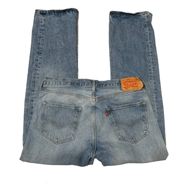 Levi's Levis 501 Lightwash Denim Jeans 5 Button Fly Fits 34x31 Size US 34 / EU 50 - 2 Thumbnail