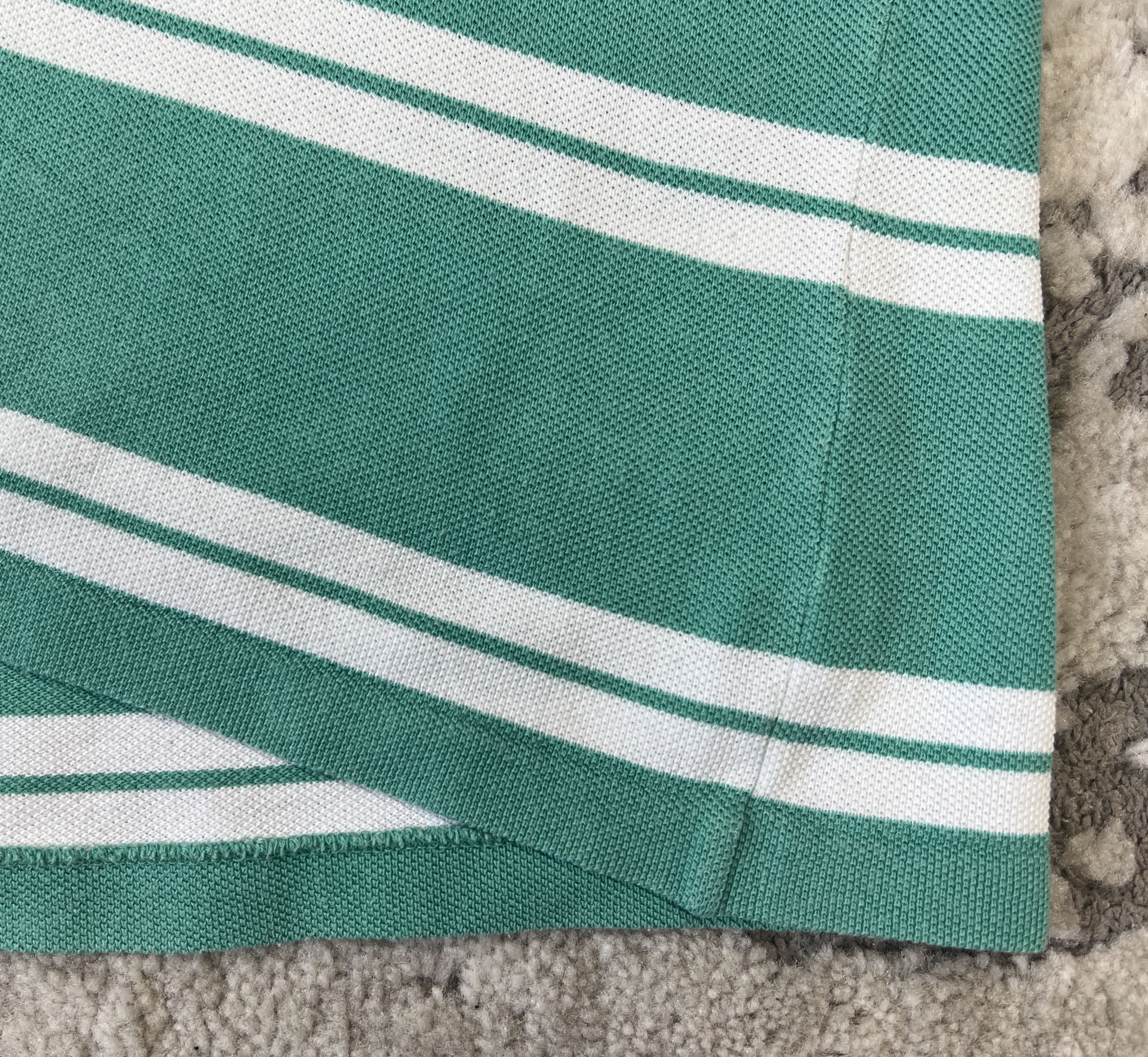 Lacoste × Vintage Vintage Lacoste Striped Polo Shirt Devanlay Size 7 Size US L / EU 52-54 / 3 - 13 Thumbnail