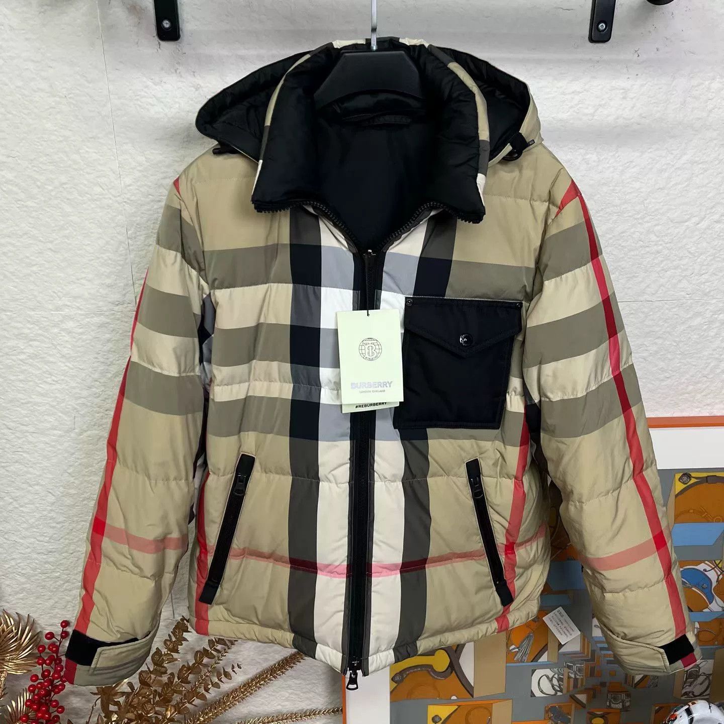 Burberry reversible plaid down jacket by burberry Size US M / EU 48-50 / 2 - 1 Thumbnail