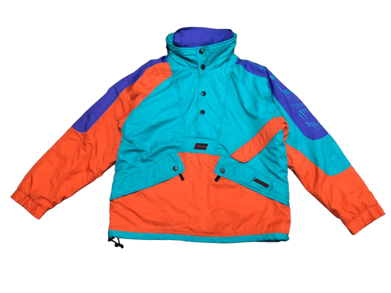 image of Sportswear Nordica Hi-Techtrim Half Zipper Button Colour Blok Jacket, Men's (Size Medium)