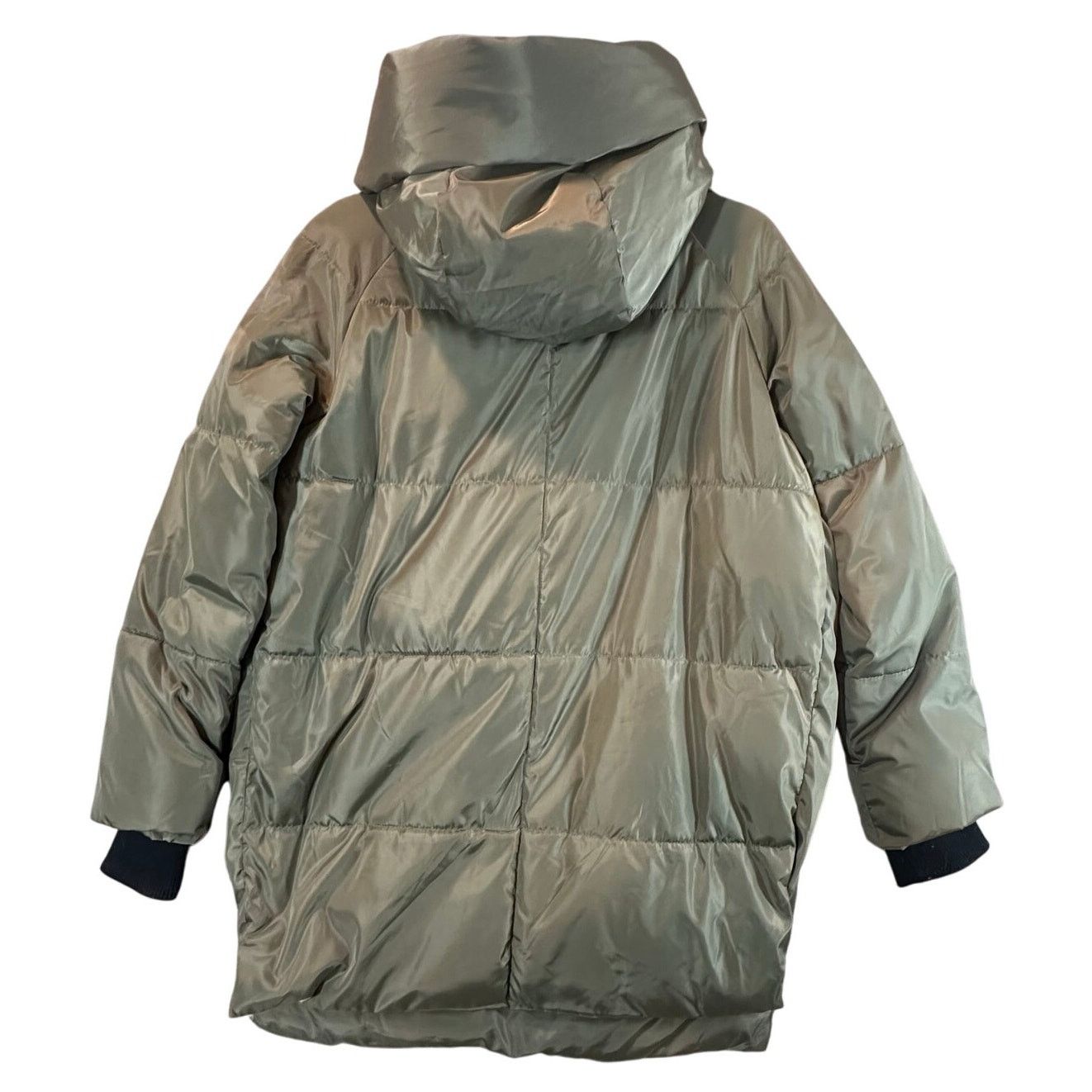 Other Ci Sono Green Hooded Oversized Puffy Parka Puffer Coat M Size M / US 6-8 / IT 42-44 - 2 Thumbnail